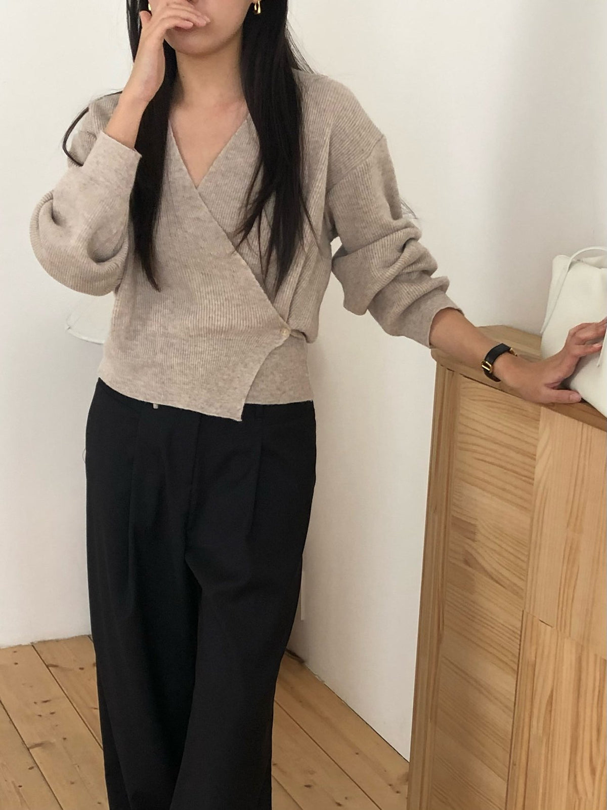 line wrap knit-3col