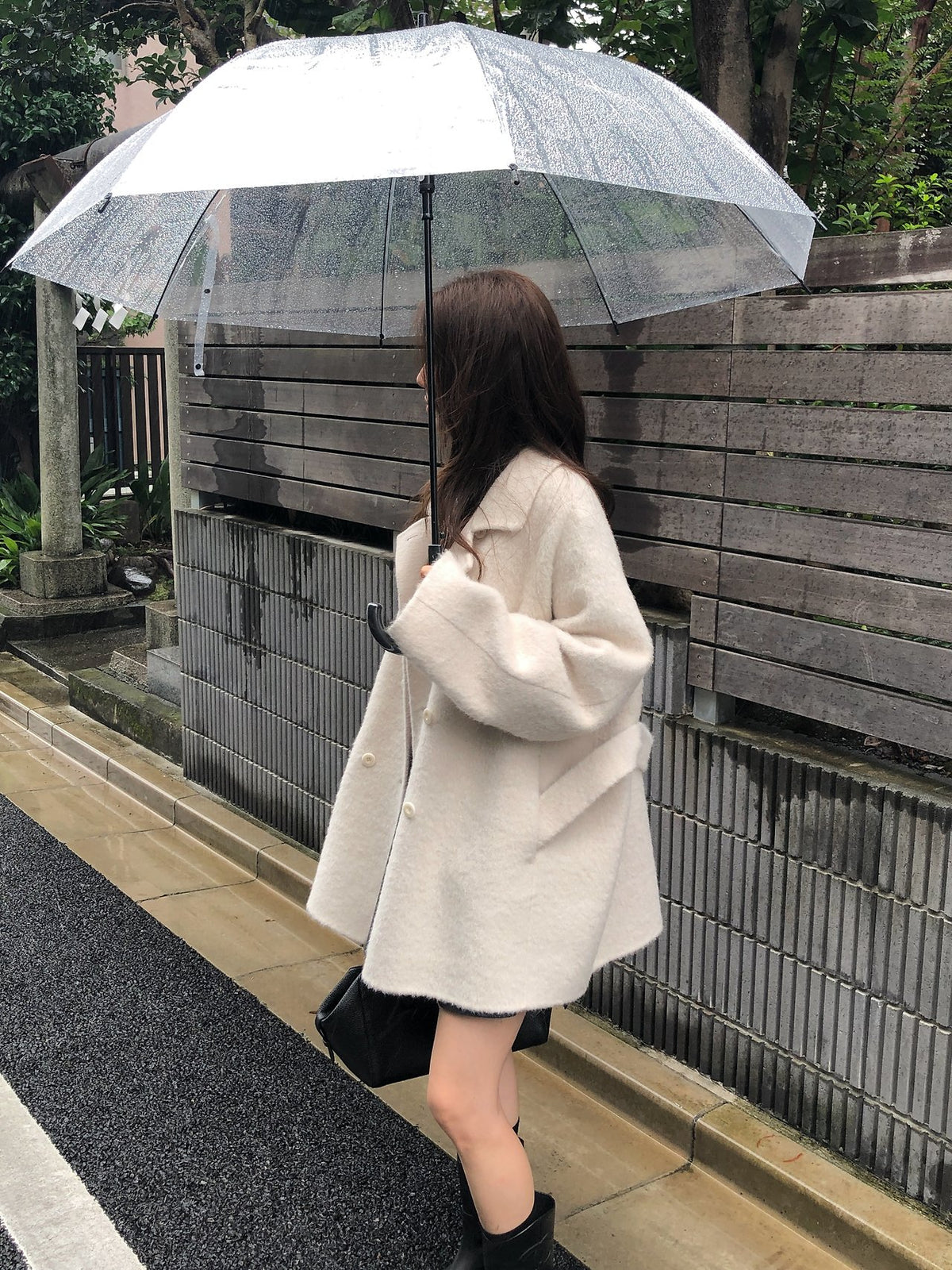 colette boucle handmade coat-2col