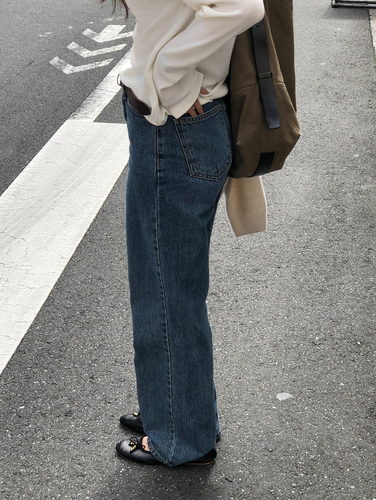 lien straight-fit denim