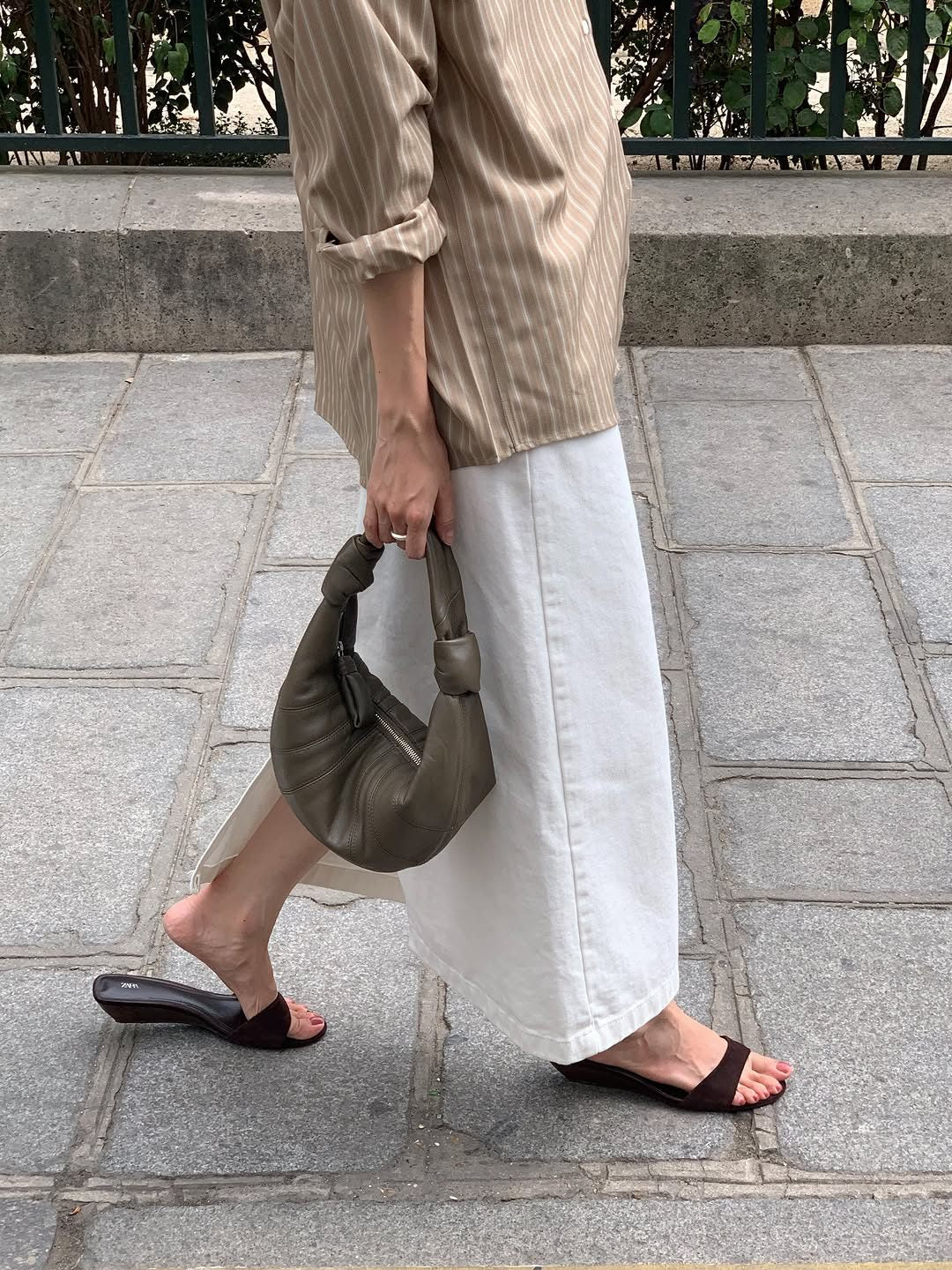 Soren tencel stripe shirt