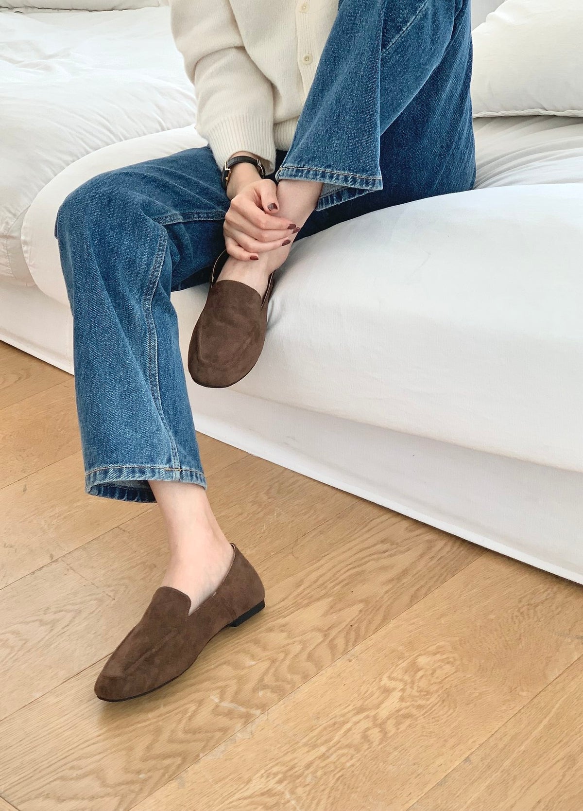 Suede Soft Loafers-4col