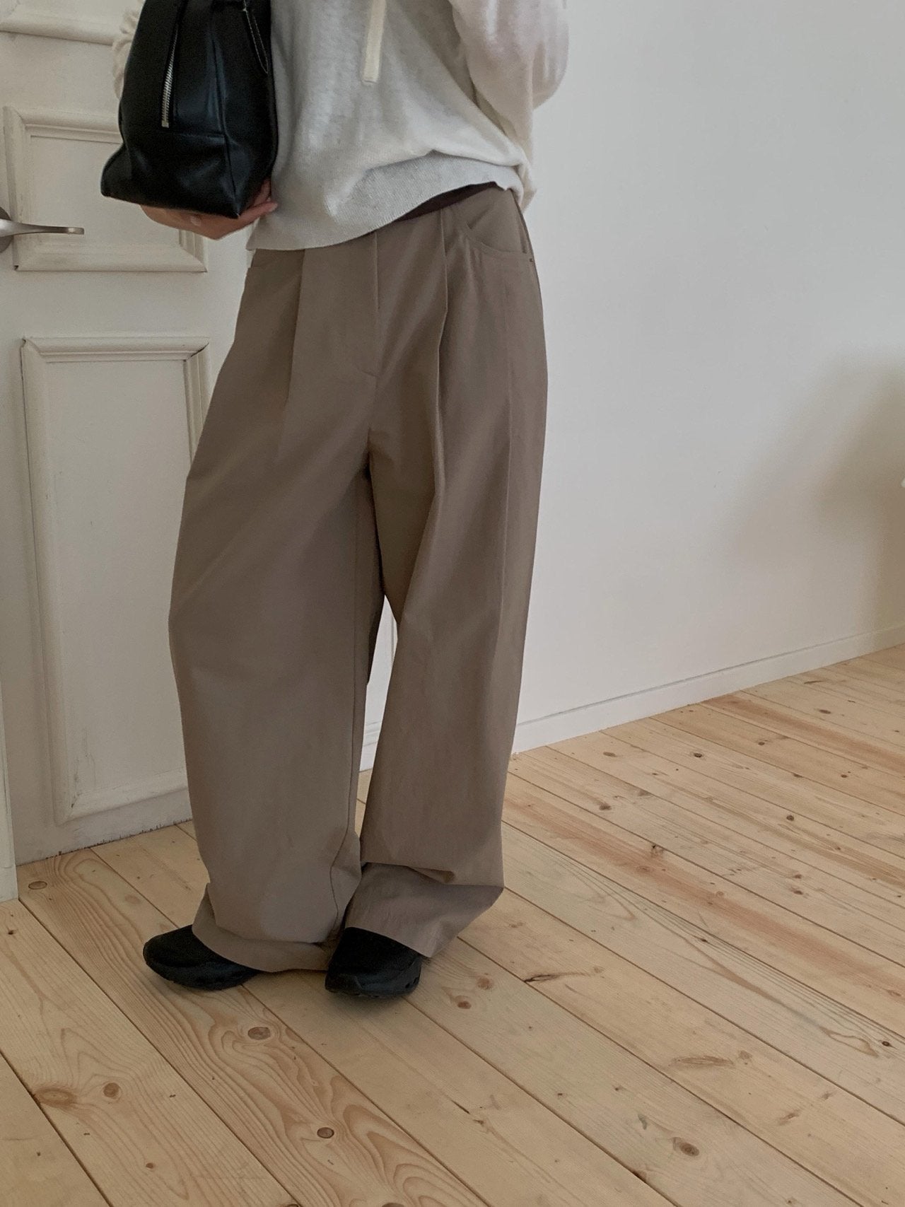 tony cotton pants-2col