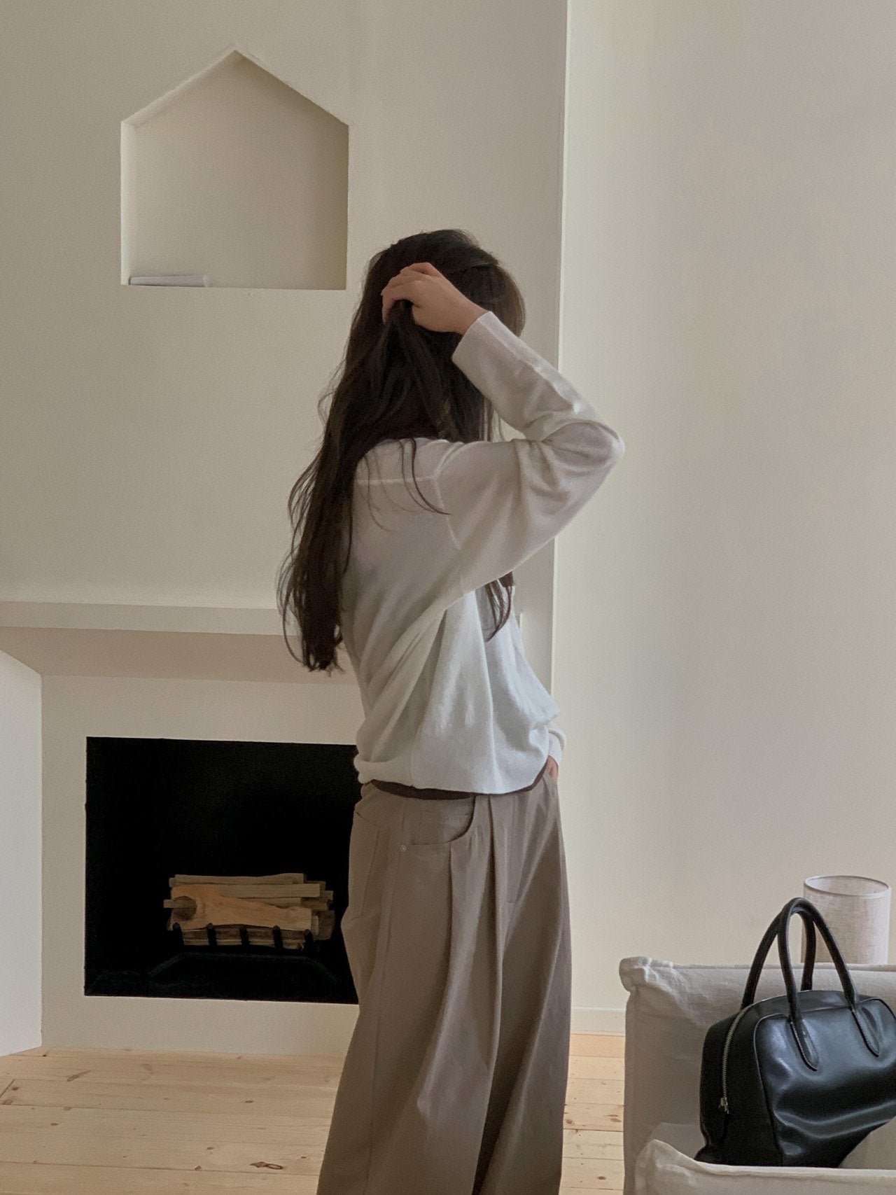 low neck knit-3col