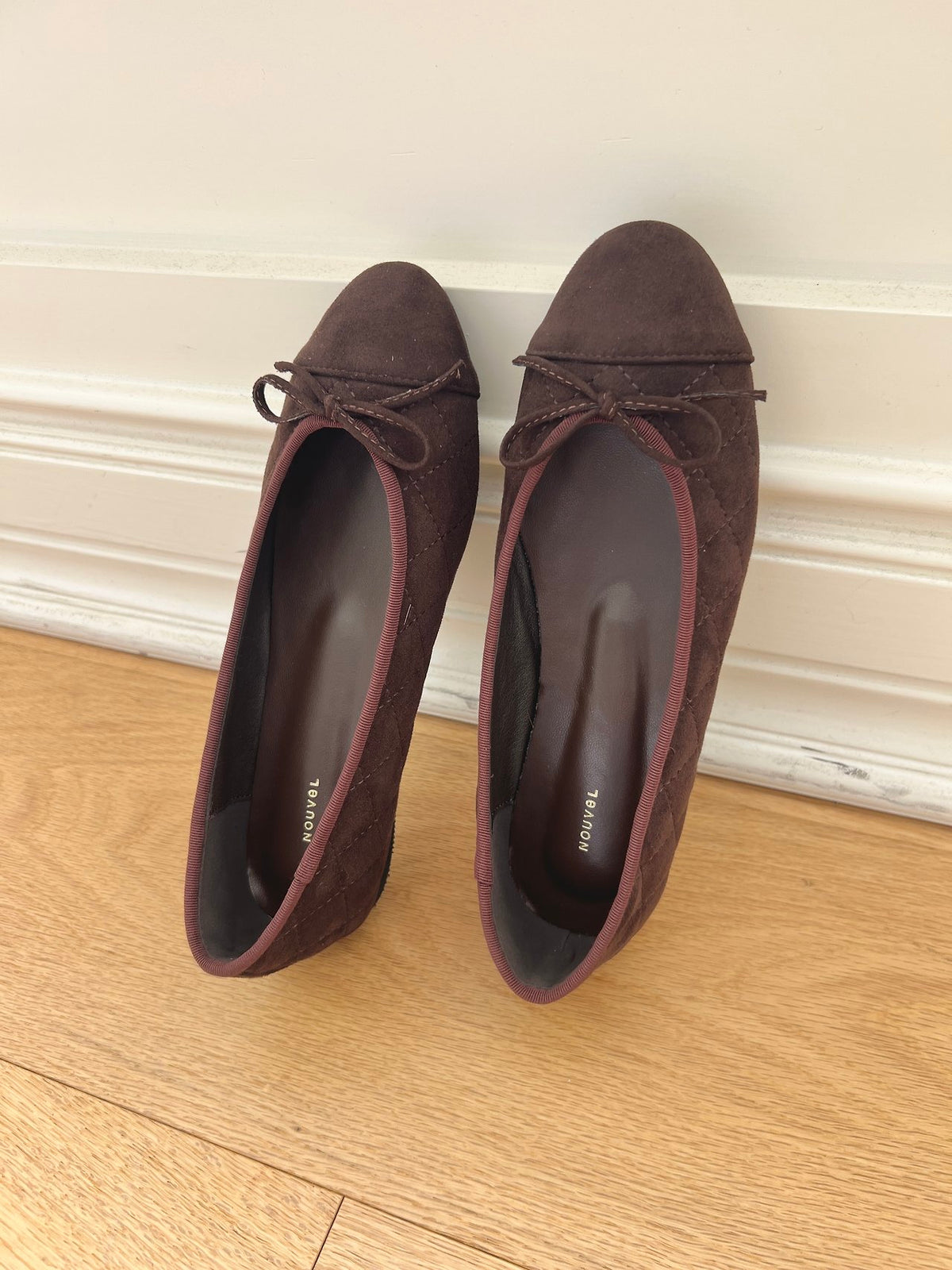 Suede Nubuck Ribbon Flats-5col