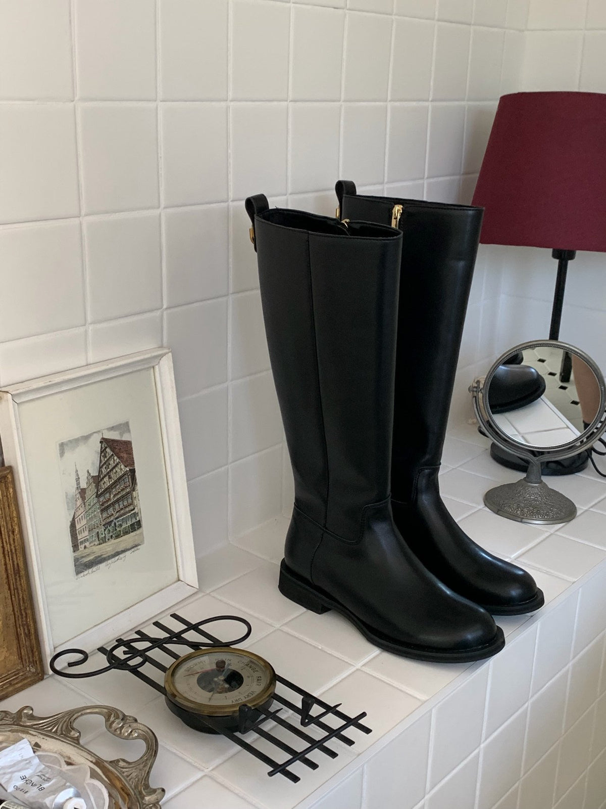 classic d-ring long boots