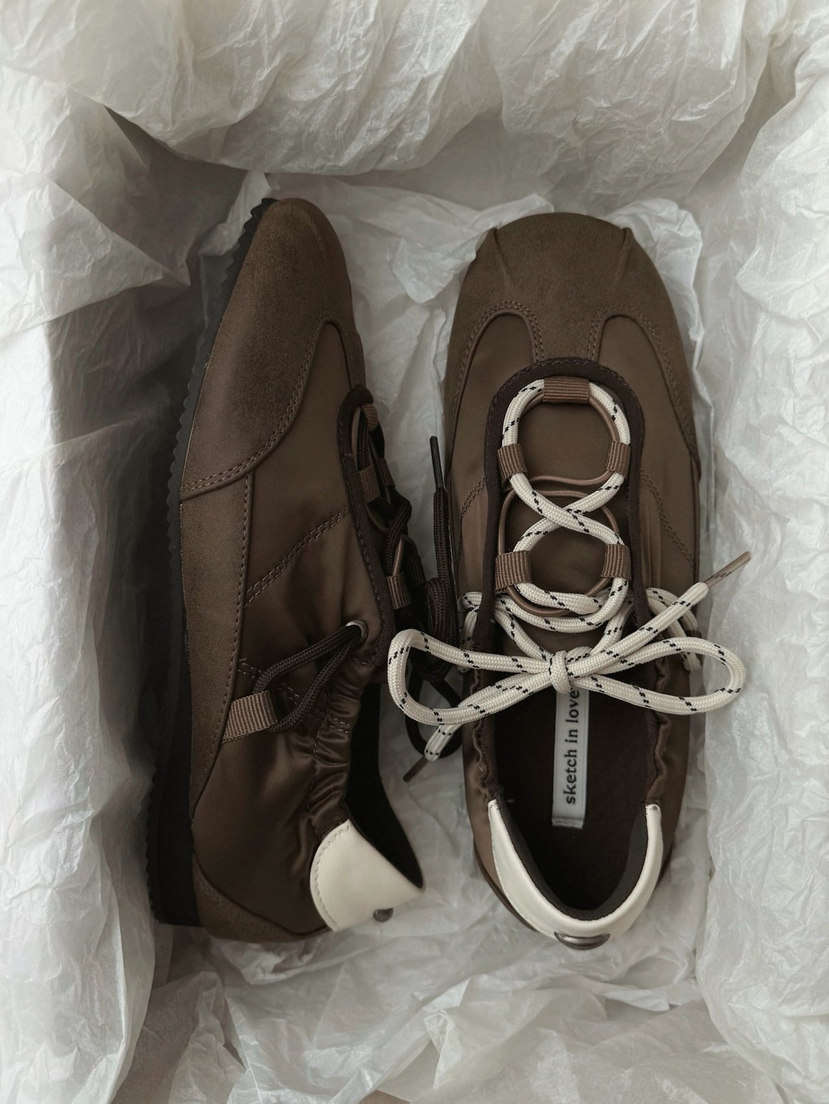 hazel satin sneakers-2col