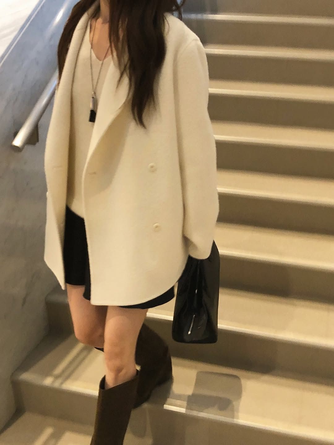yvette double half handmade jacket-2col