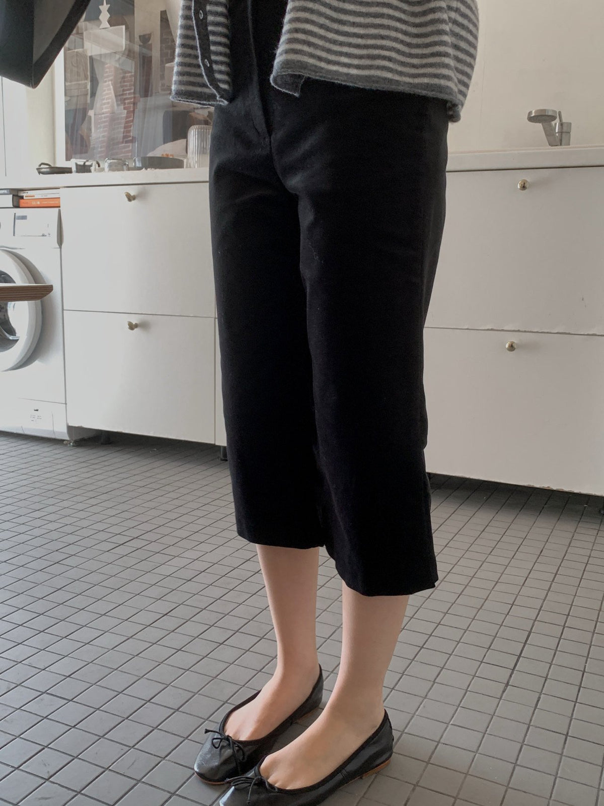velvet capri pants