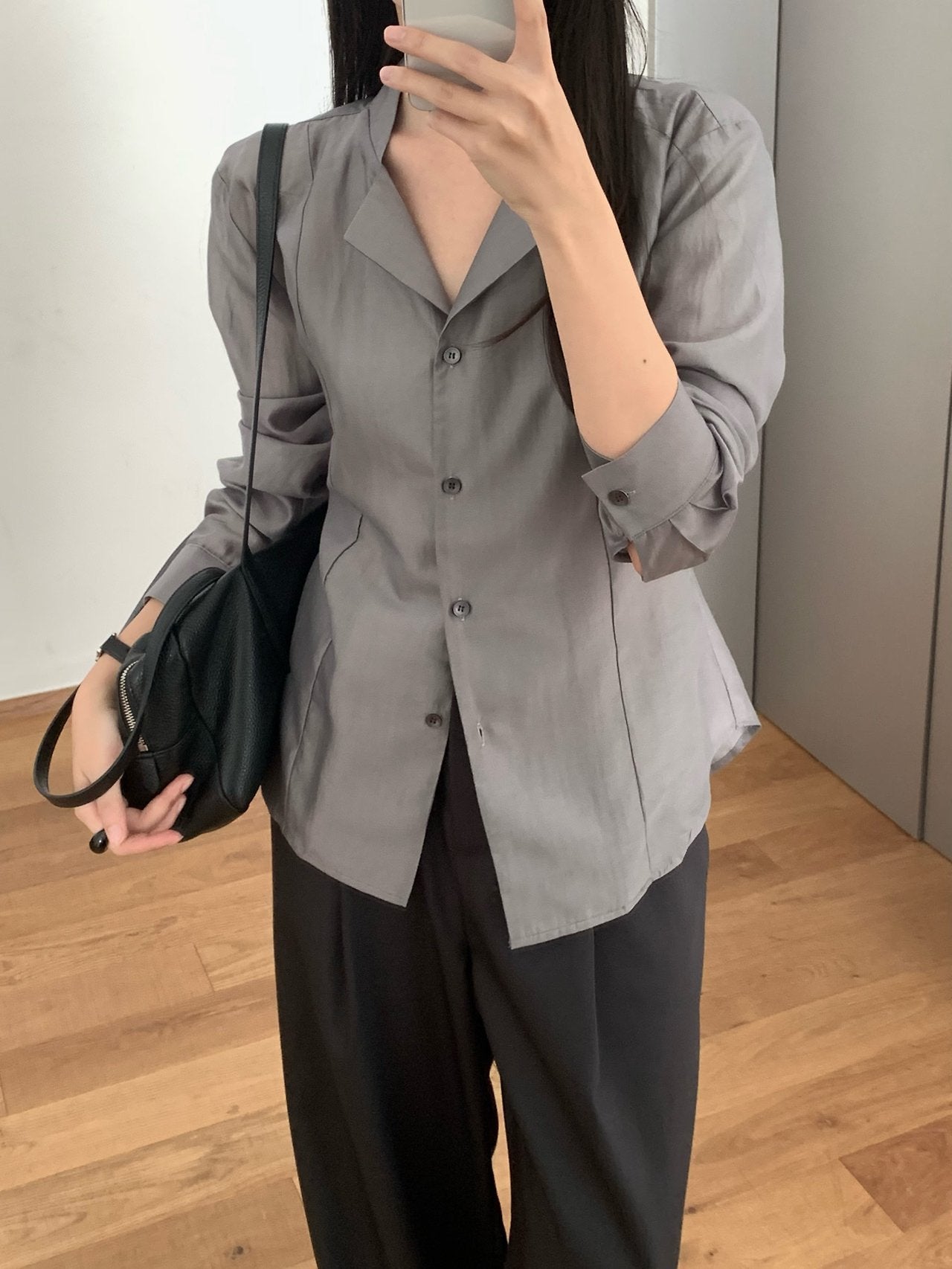 Dear collar blouse-3col