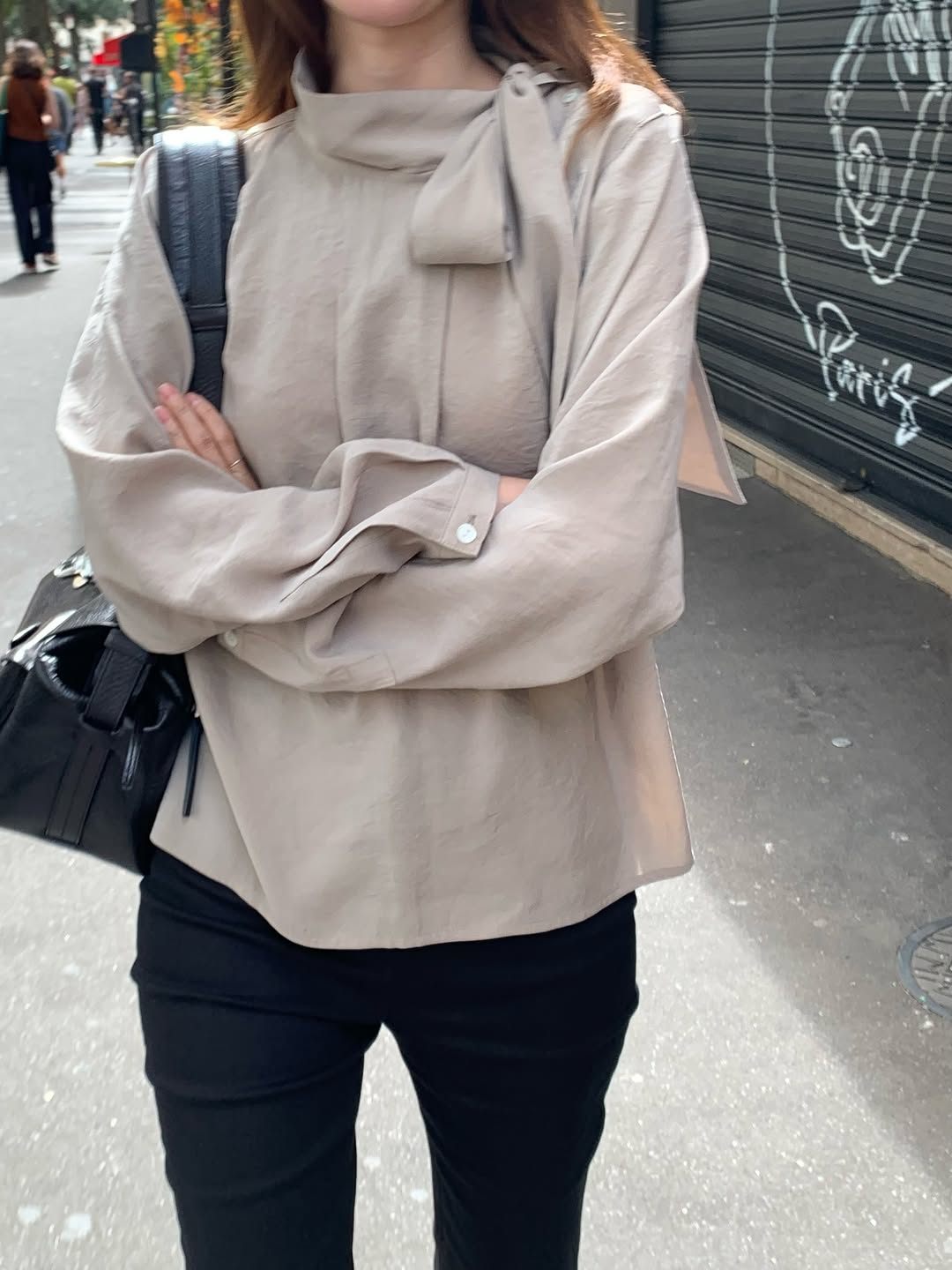 Ere scarf blouse-2col