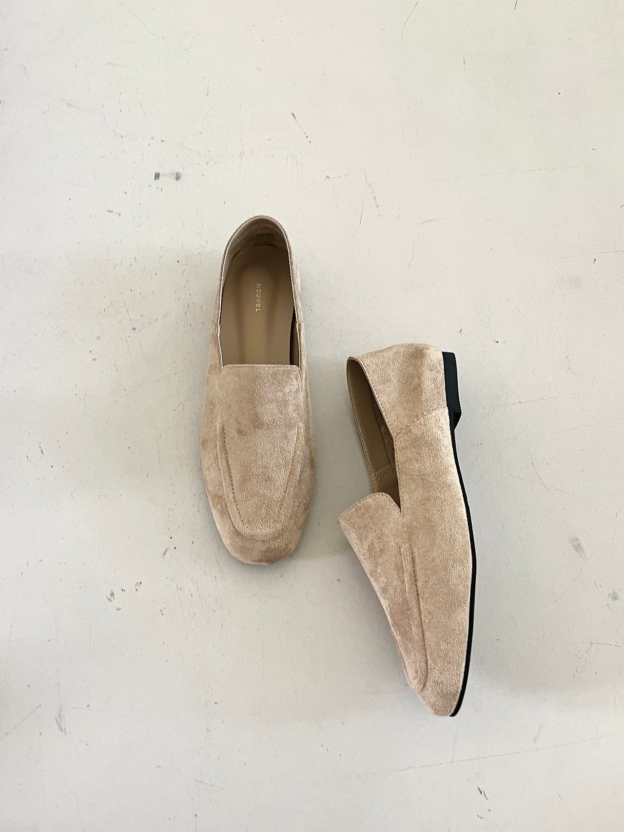Suede soft loafers