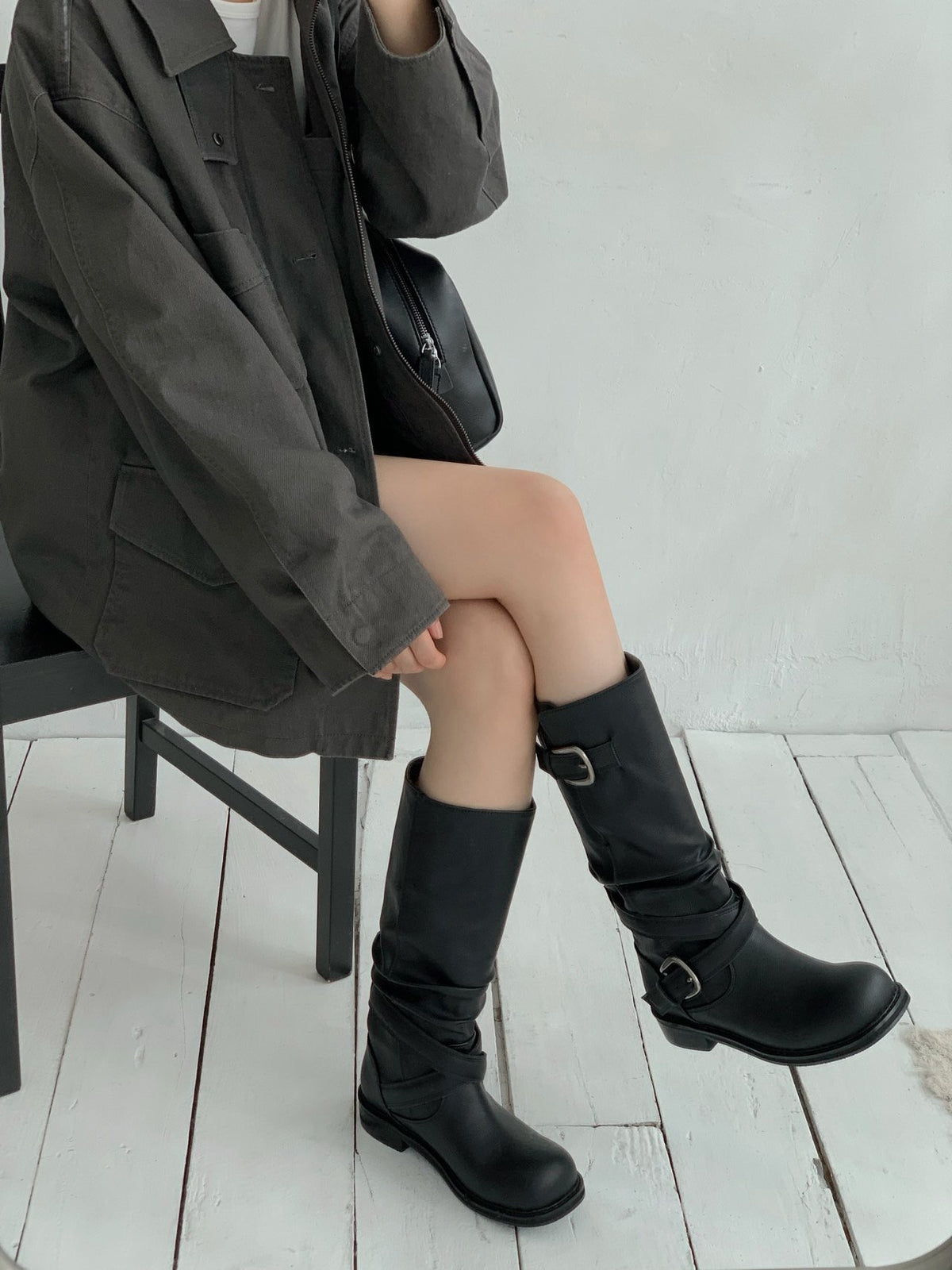 buckle fold-over boots-2col