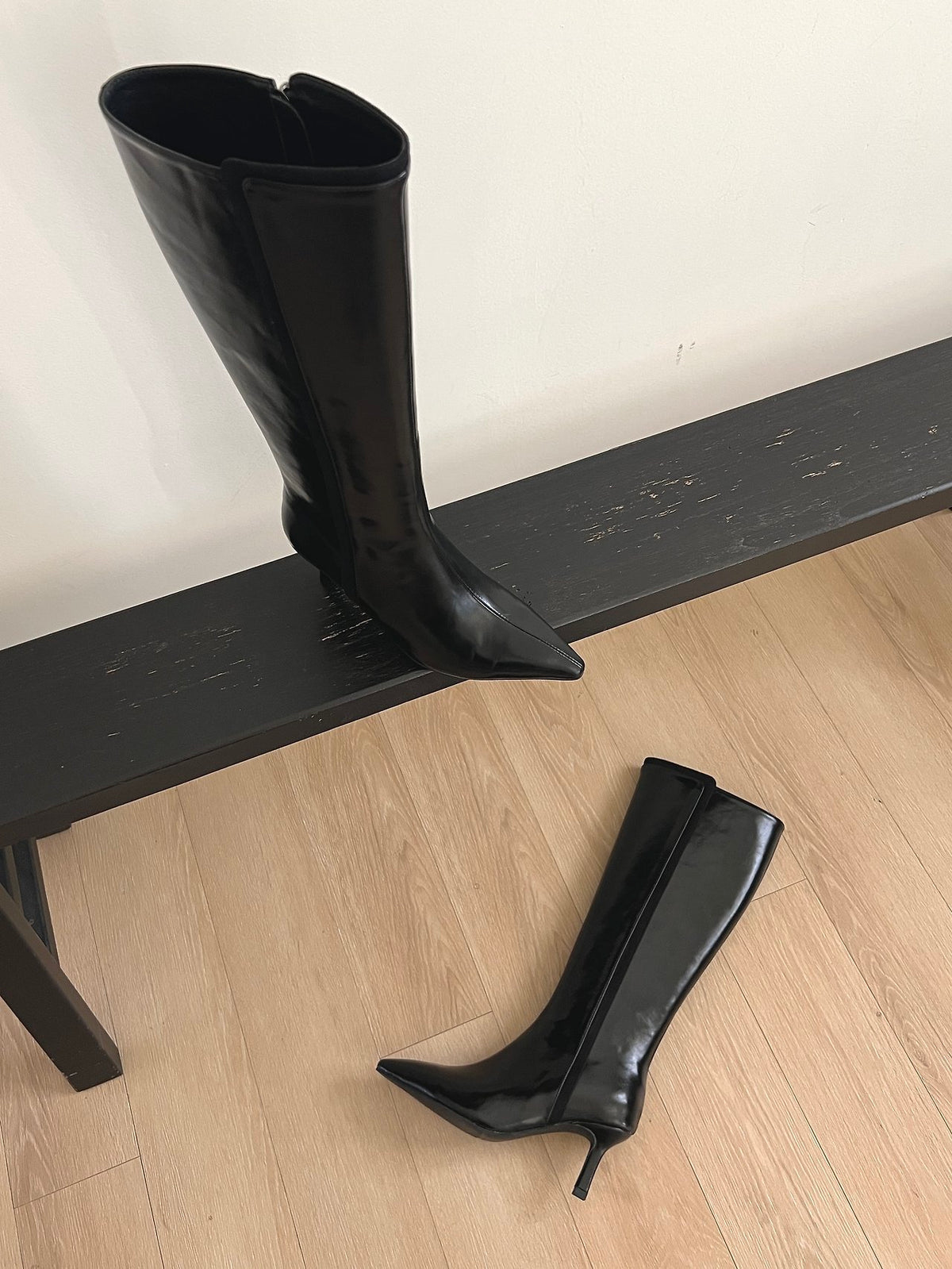 Binding Suede point 7cm Boots-2col