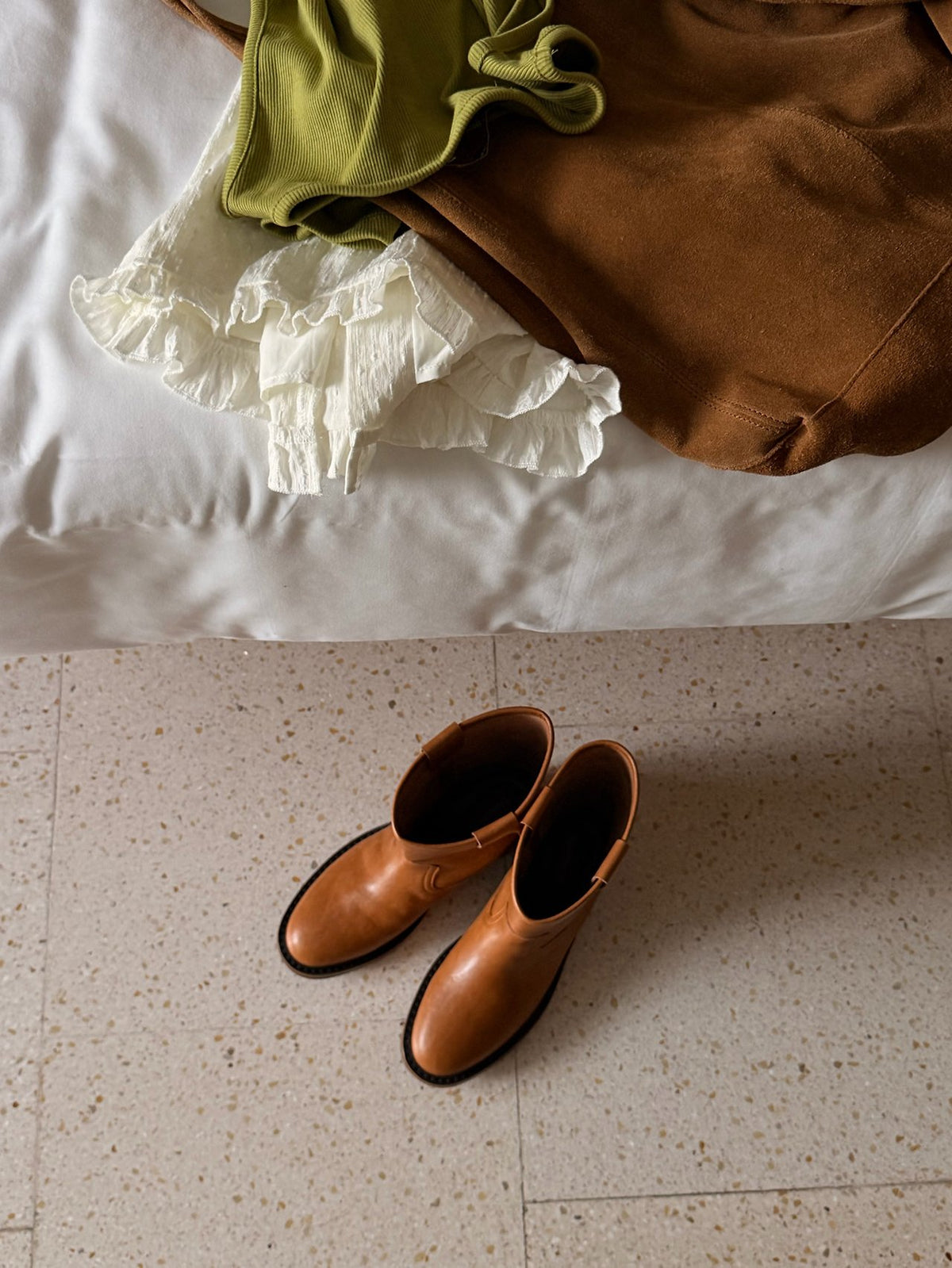 workwear leather boots-2col