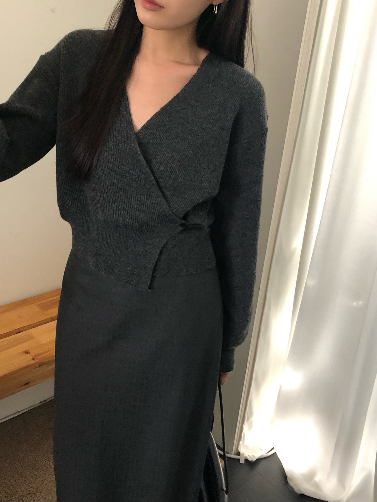 line wrap knit-3col