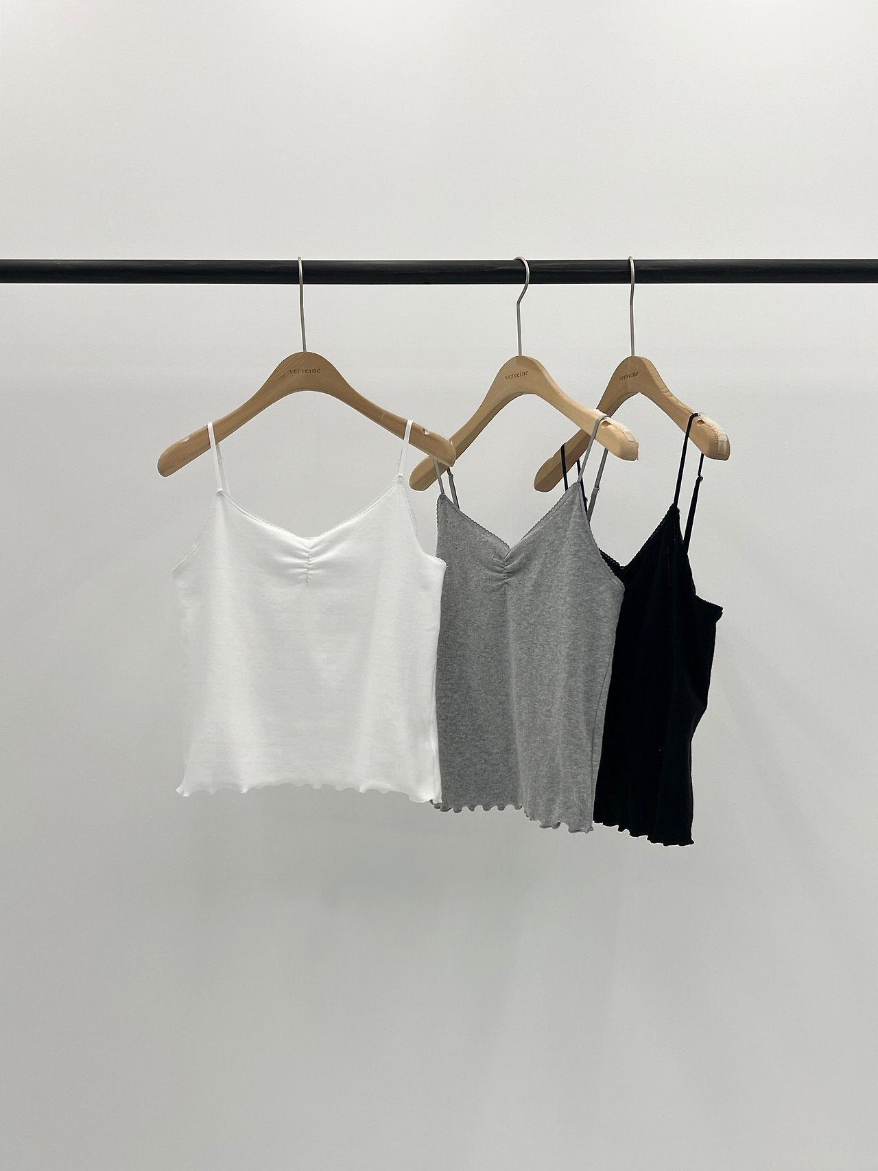 Lanon lace punching strap sleeveless-3col