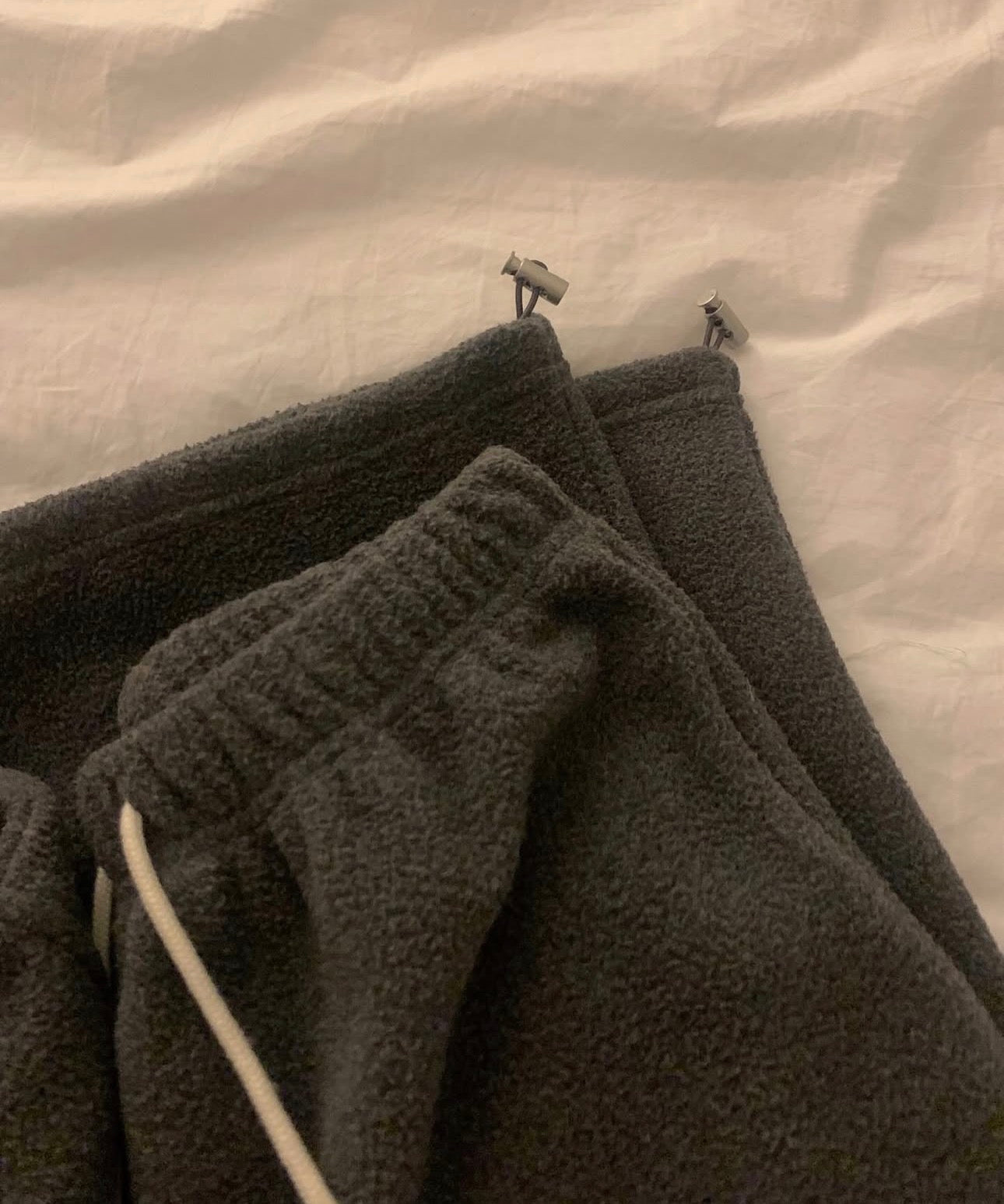 liter snow 2way fleece straight pants-2col