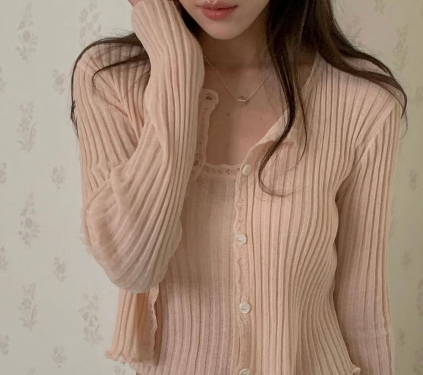 Heri cardigan&sleeveless-4col