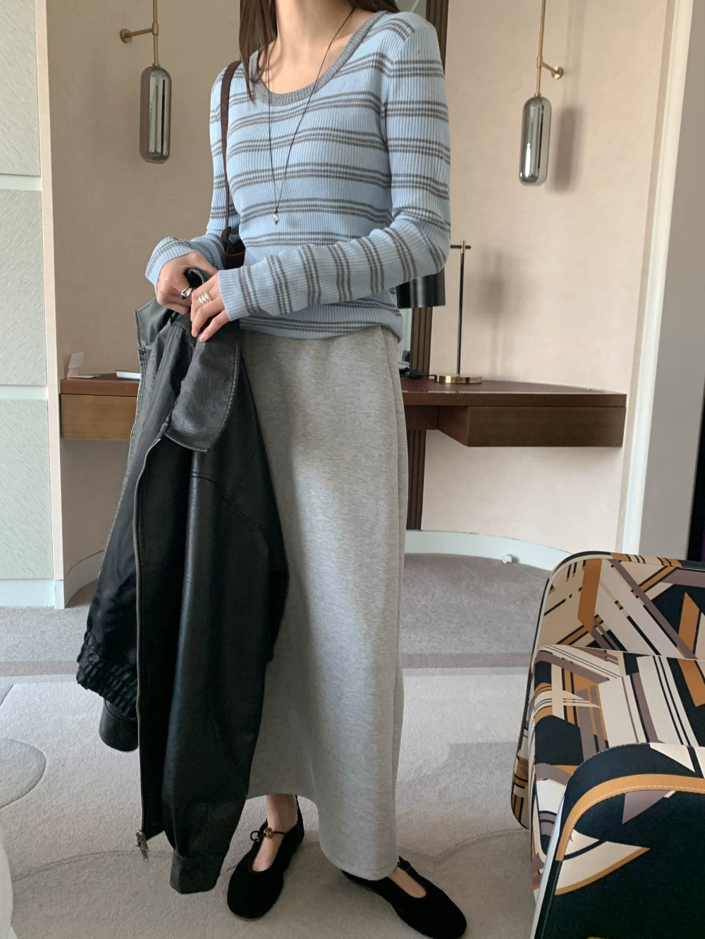 Macaron banding skirt-4col