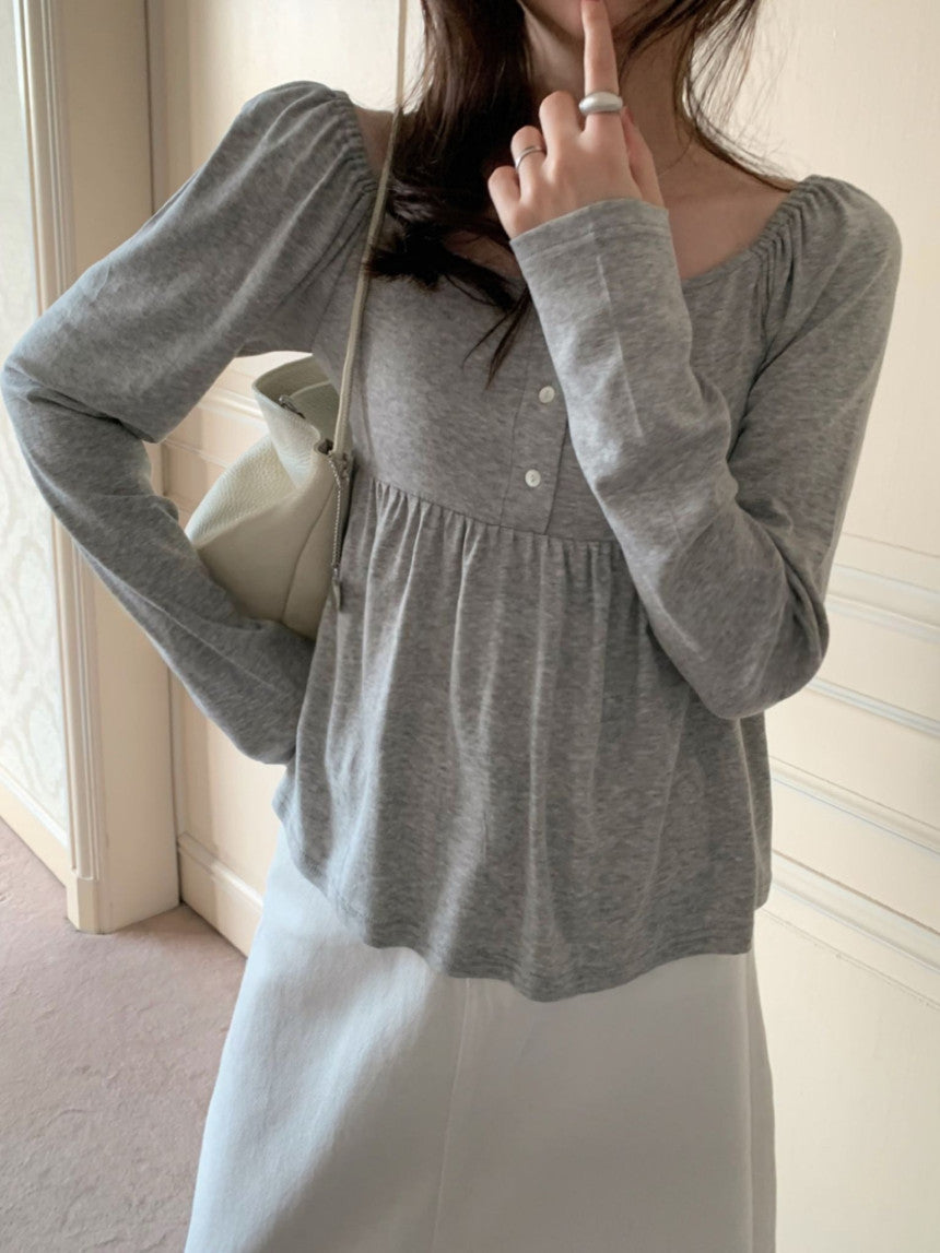 sale ivory即納 en blouse T-2col