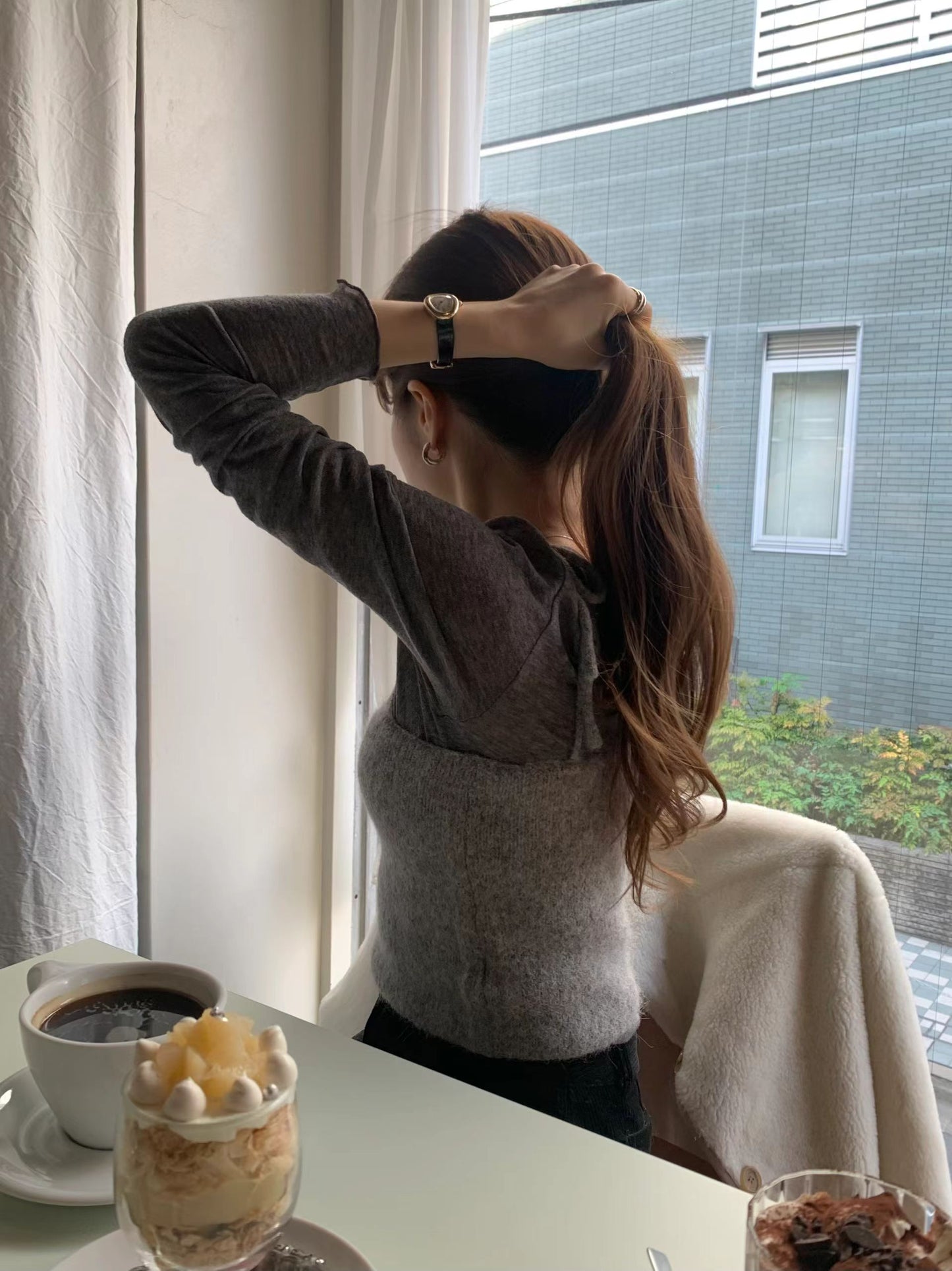 Ounce hairly alpaca bustier-2col