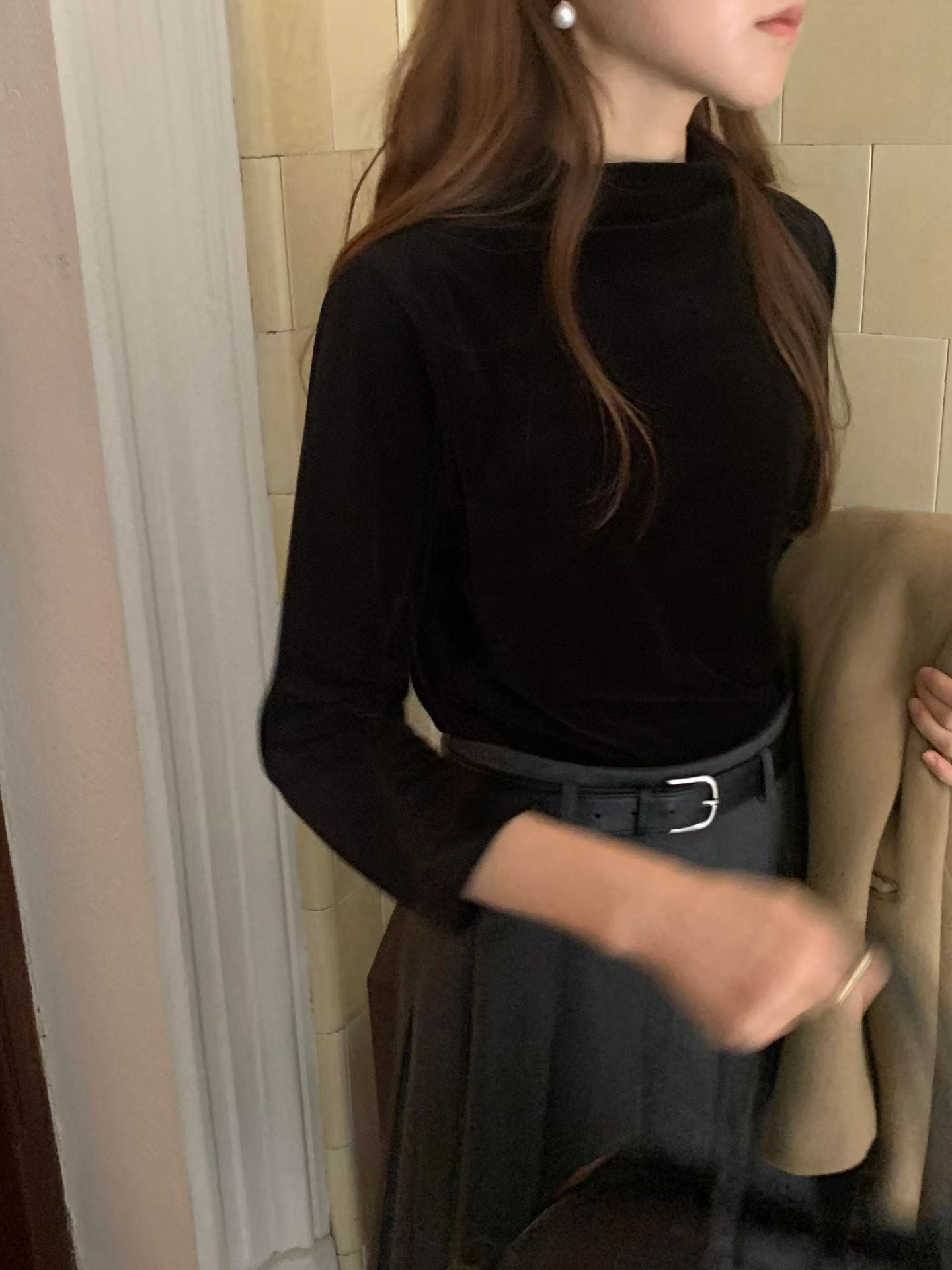 Ounce velvet pola T-2col