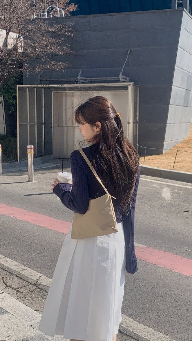 hey rib cardigan-4col