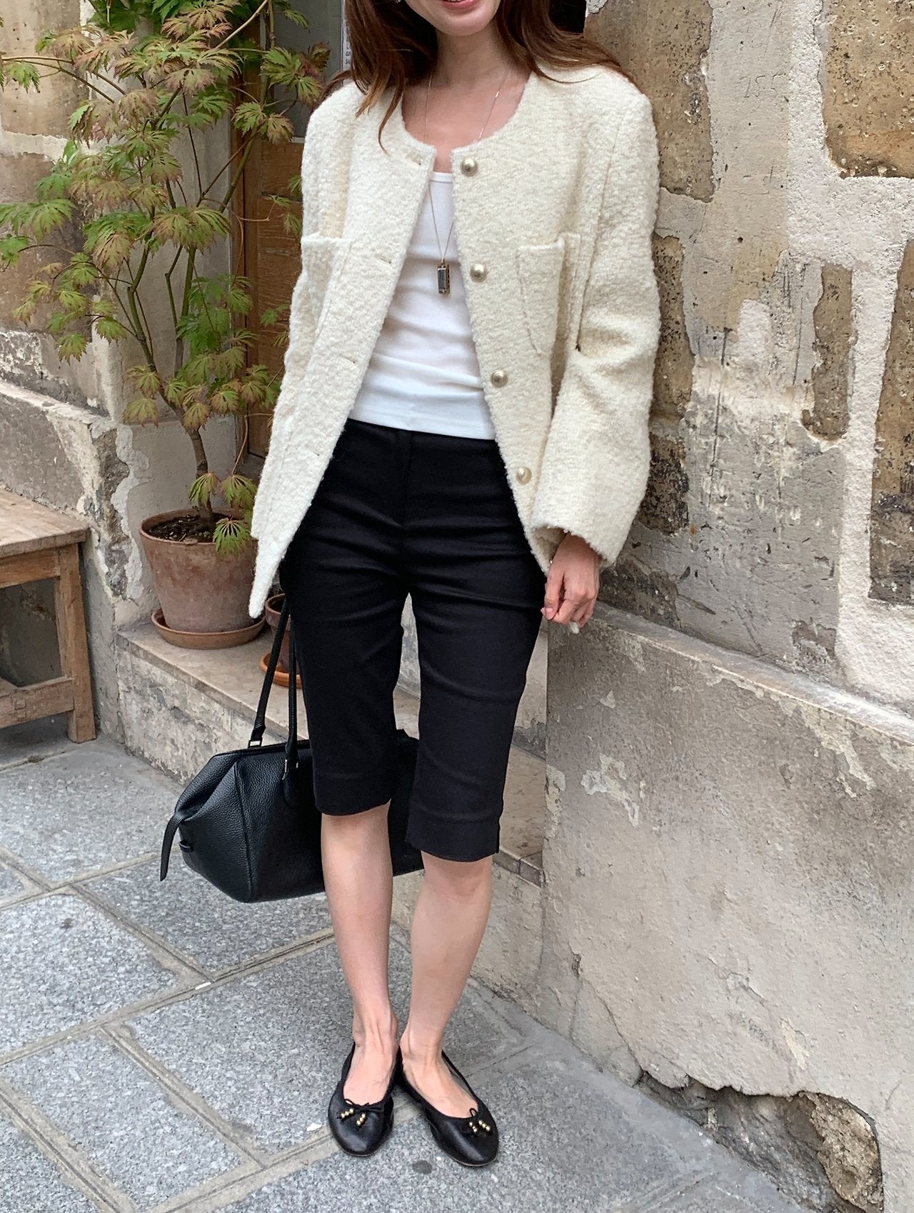Ellie half tweed jacket-2col
