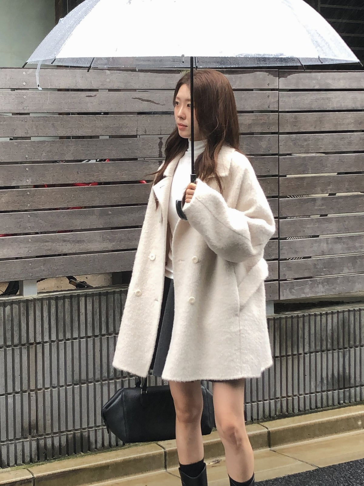 colette boucle handmade coat-2col