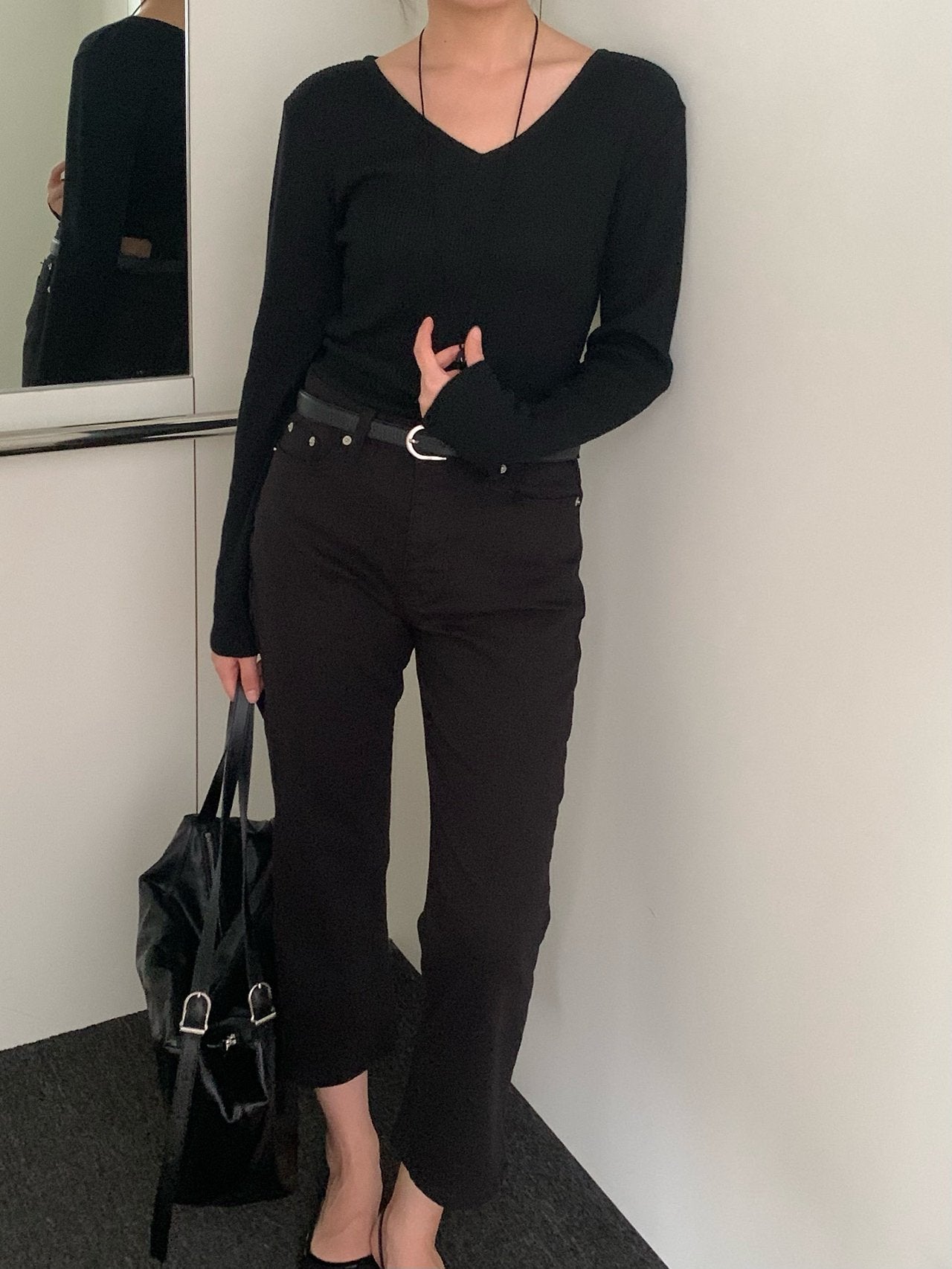 Ibon V-Neck knit-4col