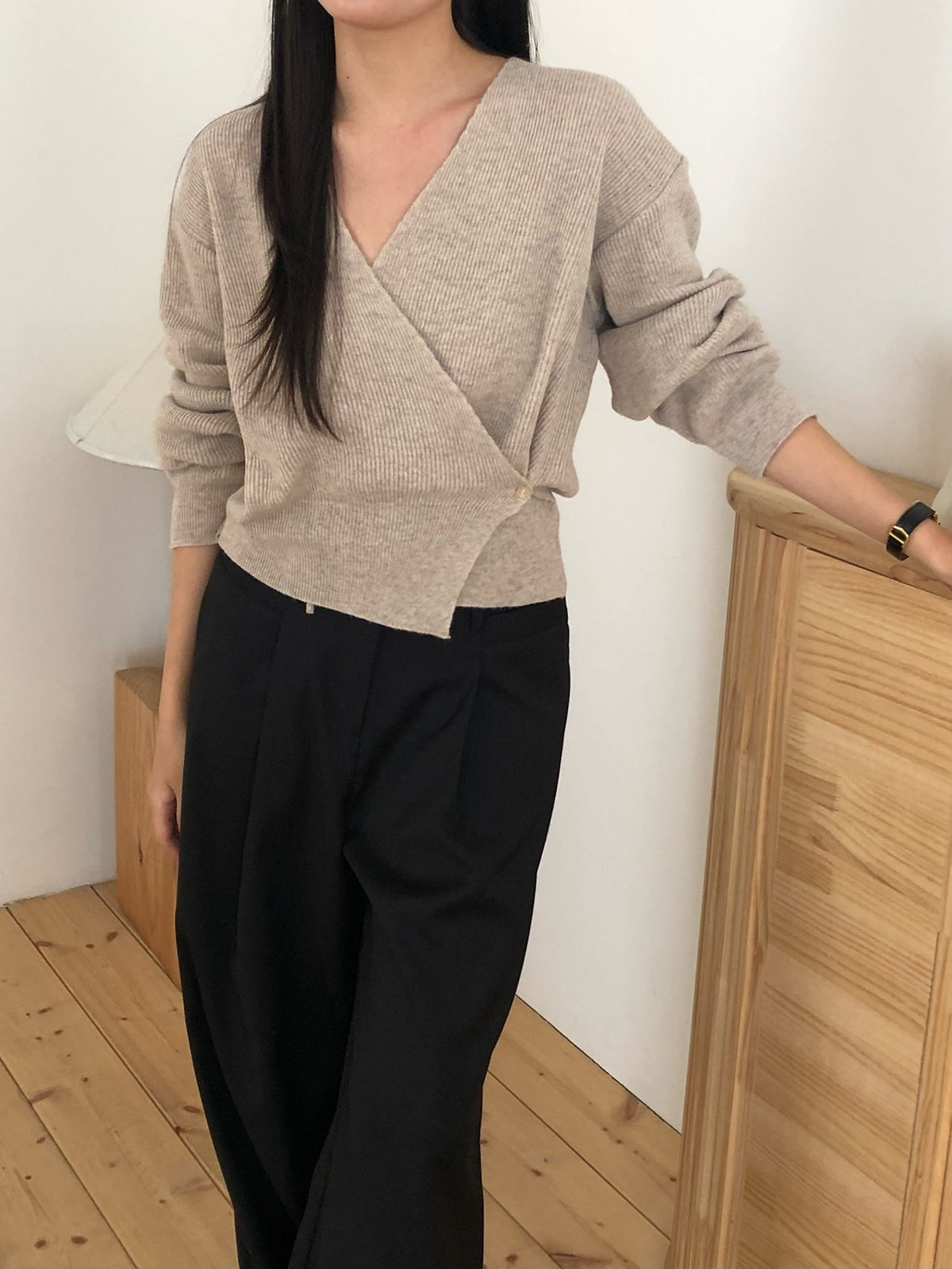 line wrap knit-3col
