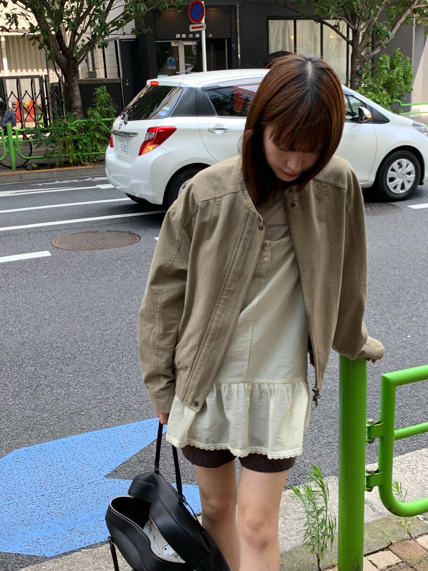 essential cotton zip-up jumper