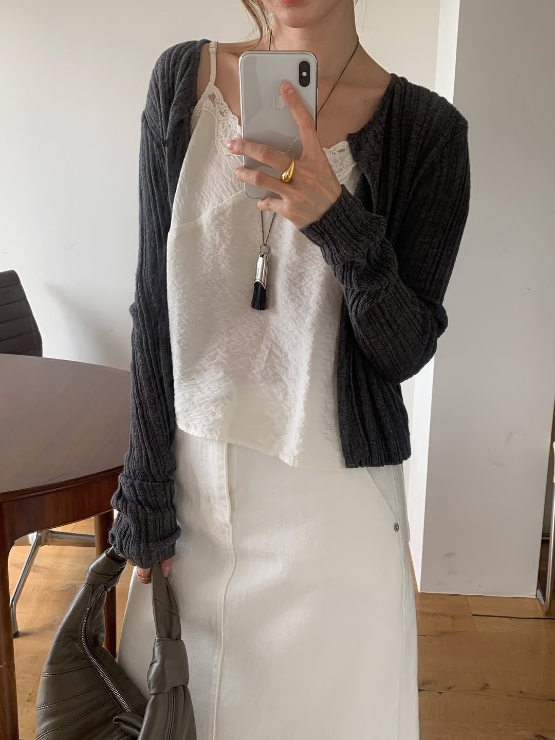 Bella alpaca round cardigan-3col