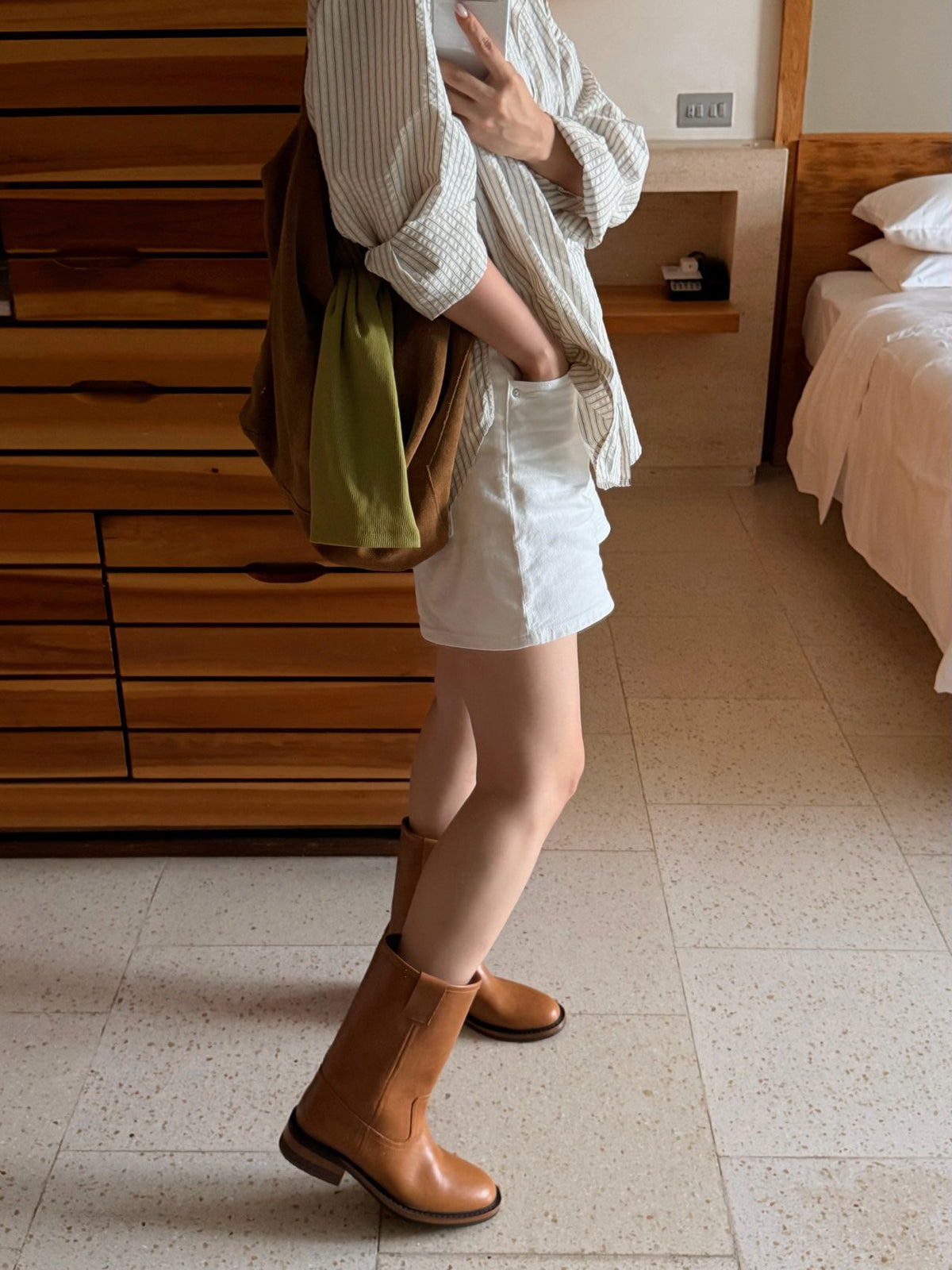 workwear leather boots-2col