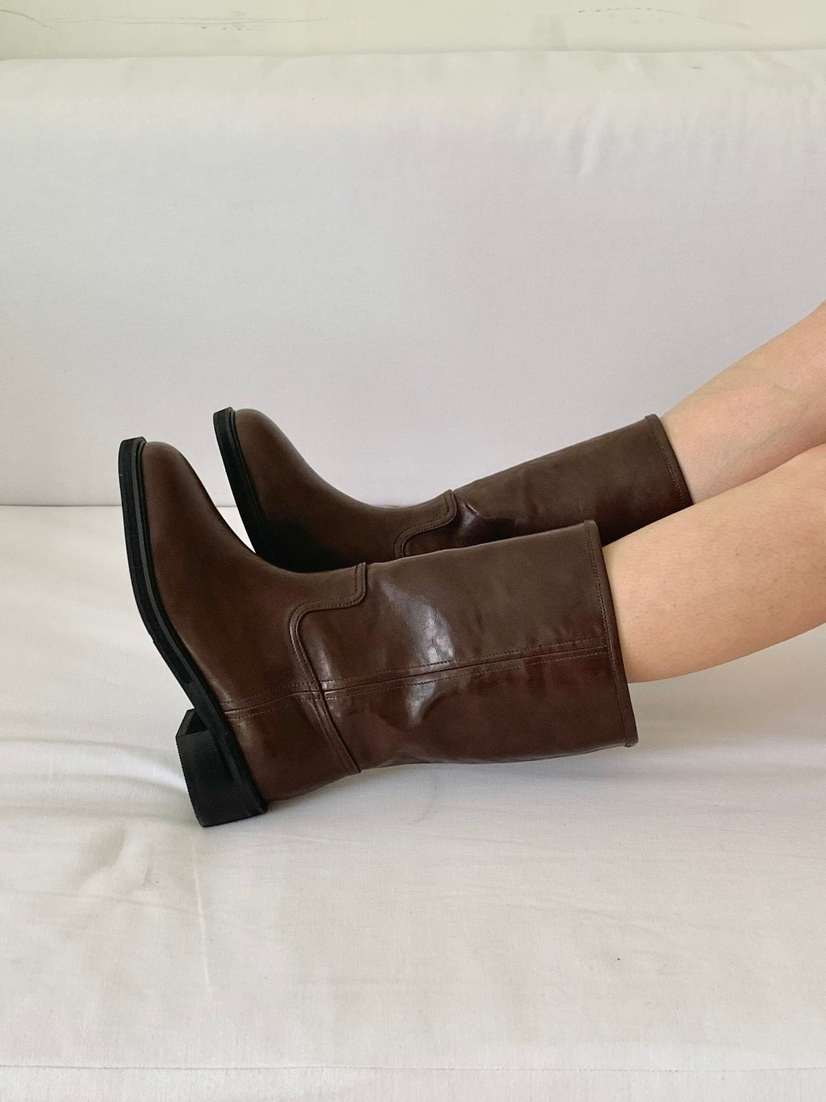 Vintage mid boots-2col