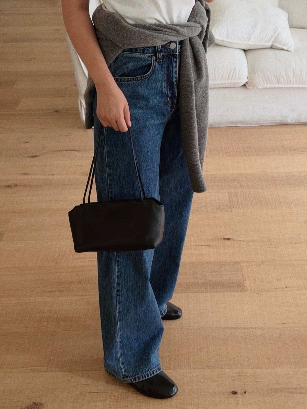 Lambskin shoulder bag
