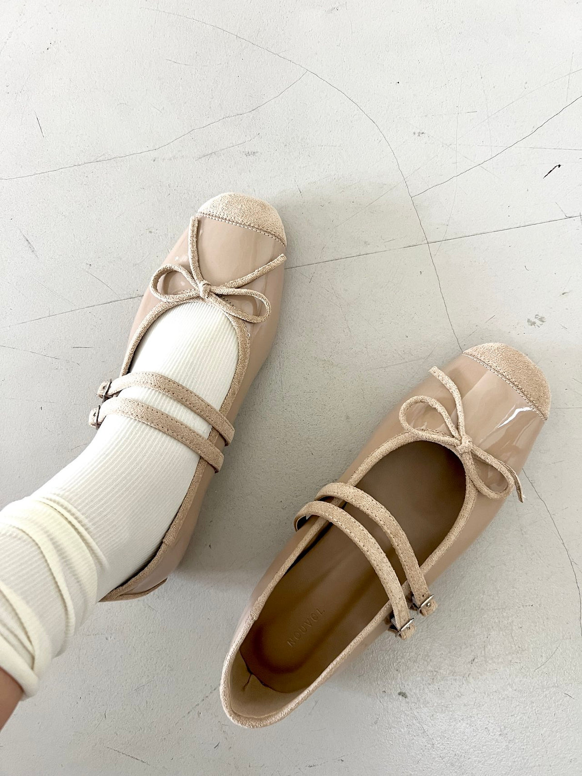 Molded double-strap Mary Jane