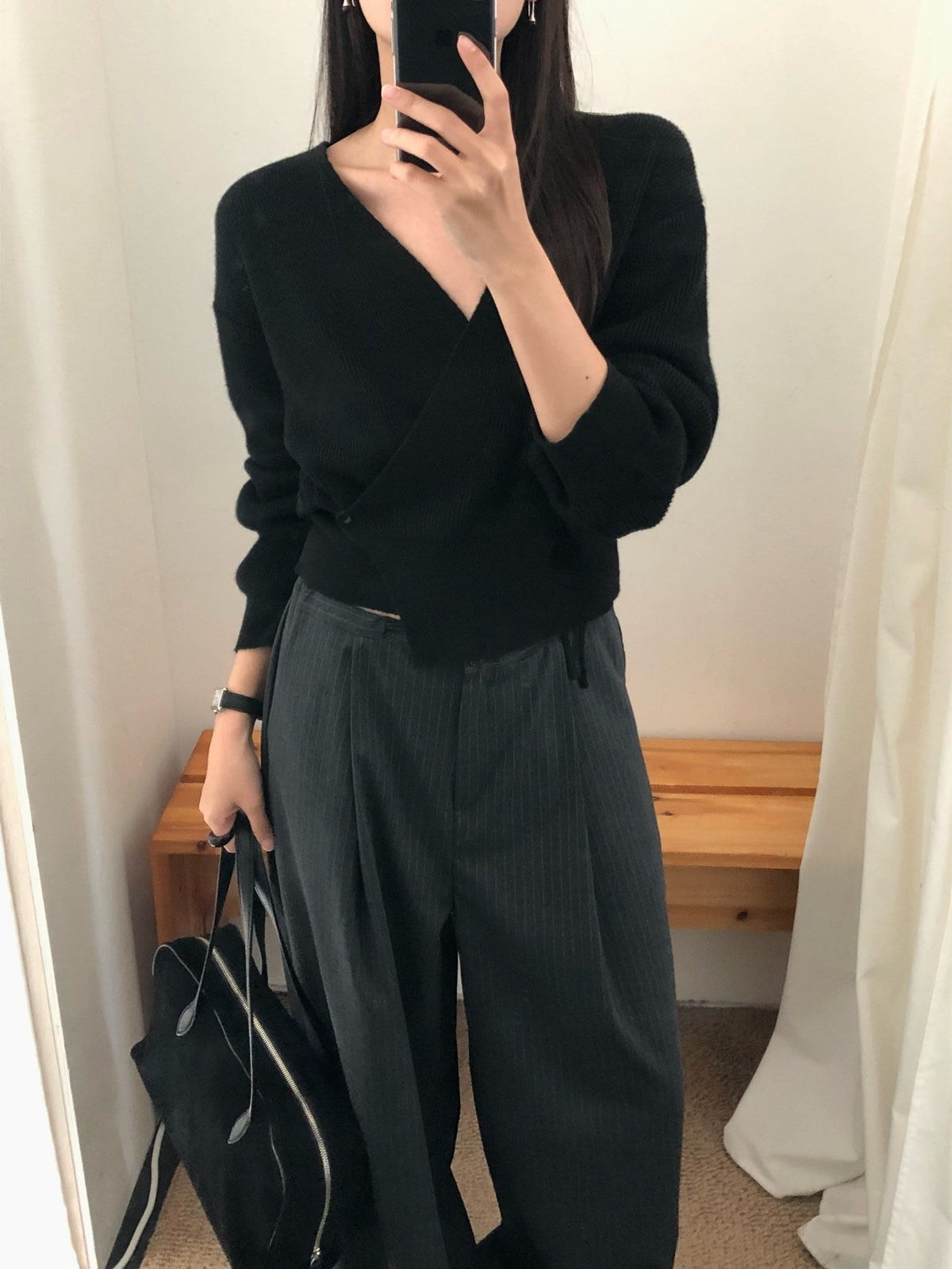 line wrap knit-3col
