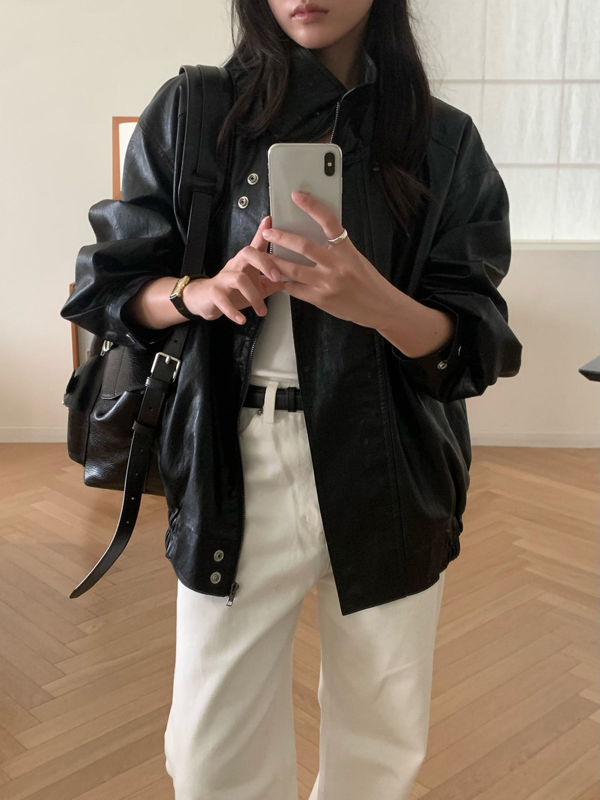 autumn leather jacket