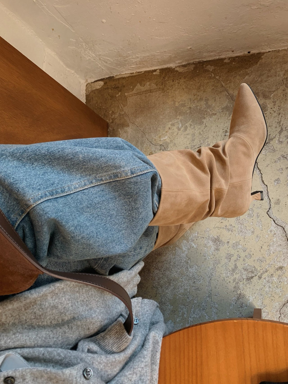 suede slouch boots-3col