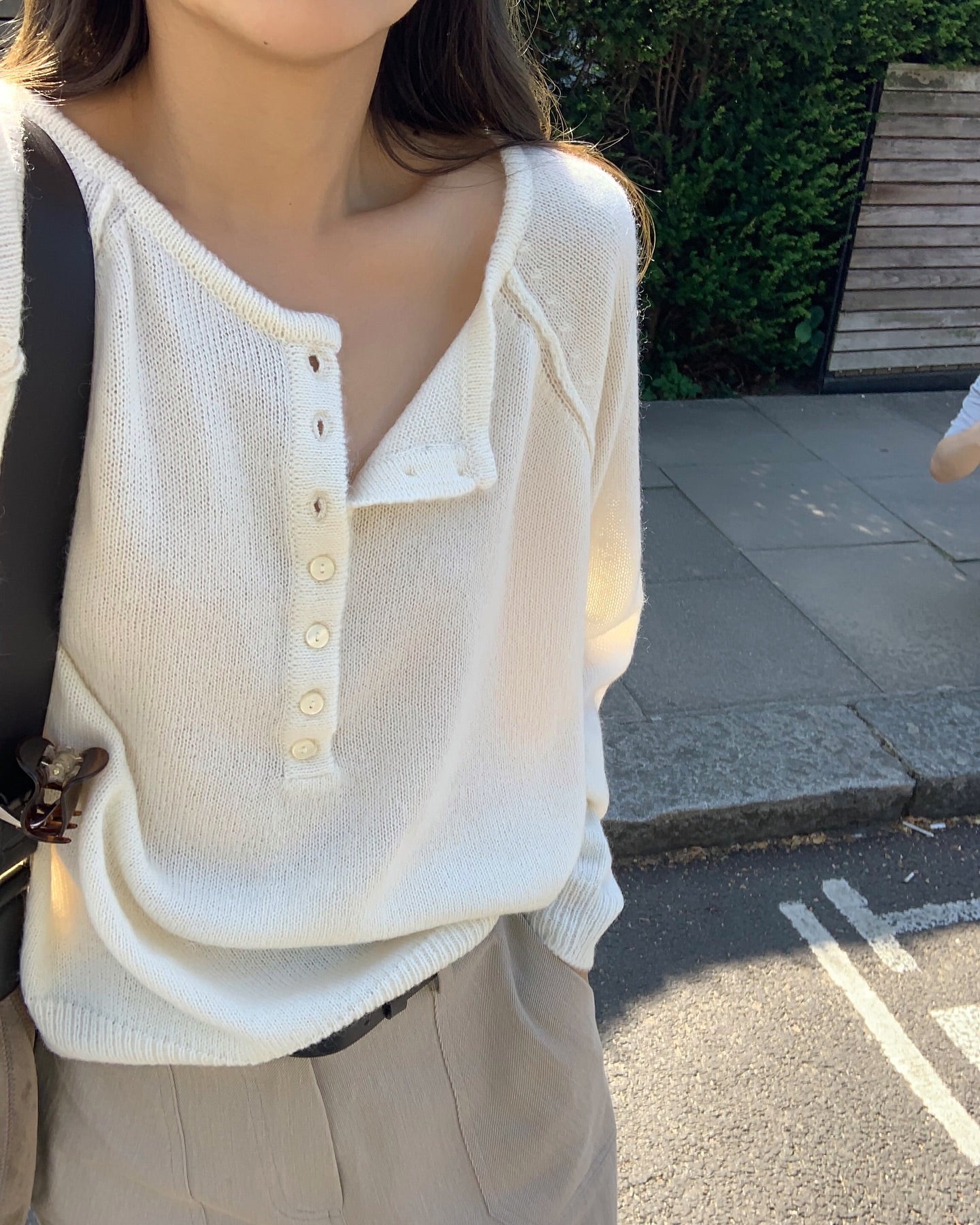 liter miyu mohair button knit-3col