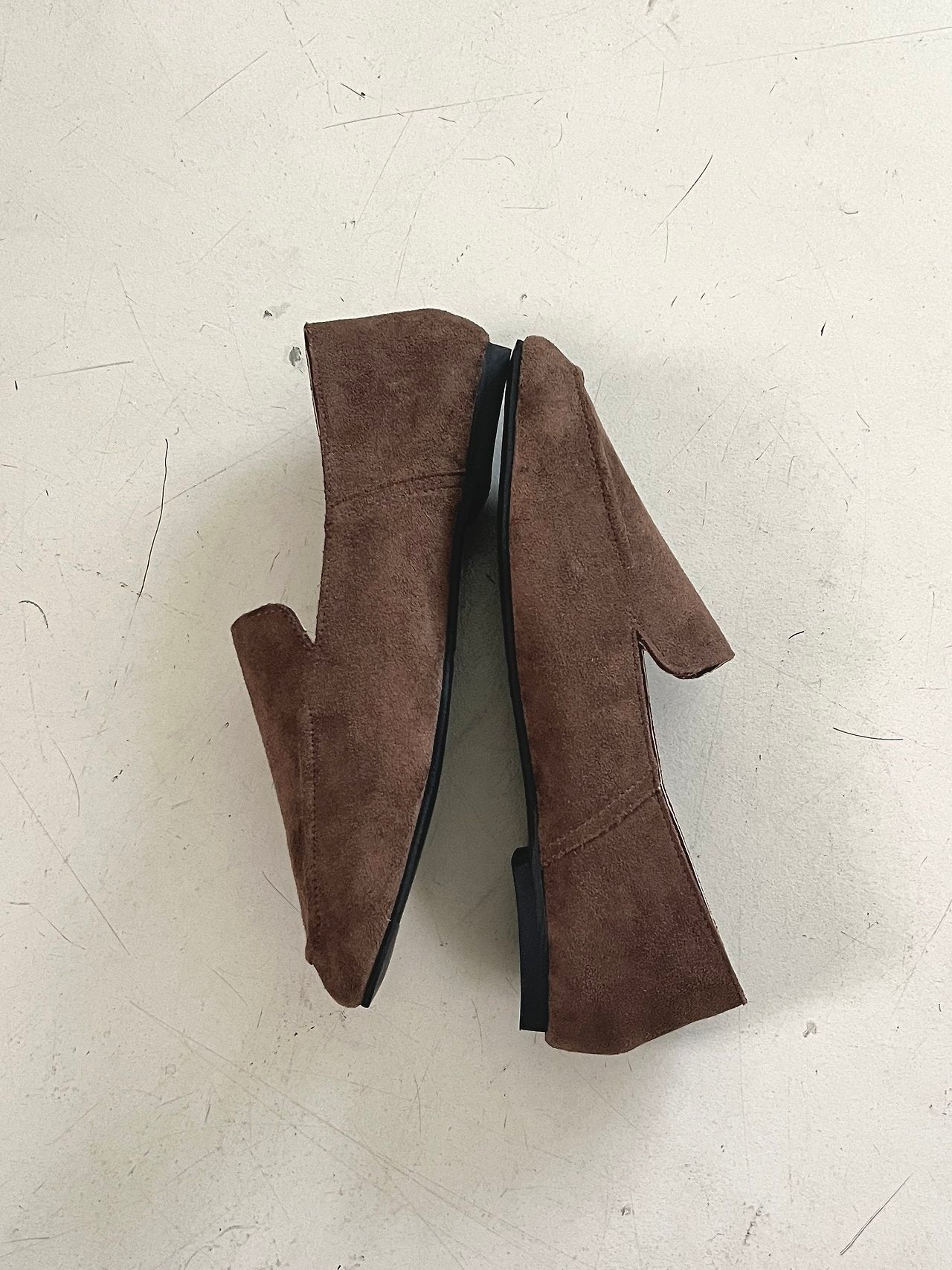 Suede soft loafers