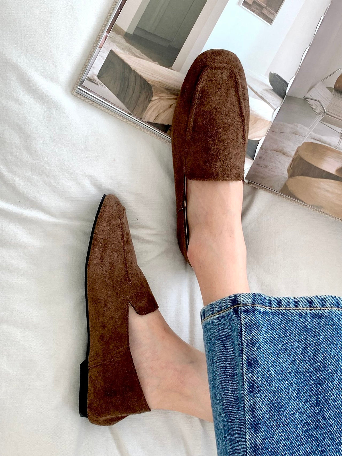 Suede Soft Loafers-4col