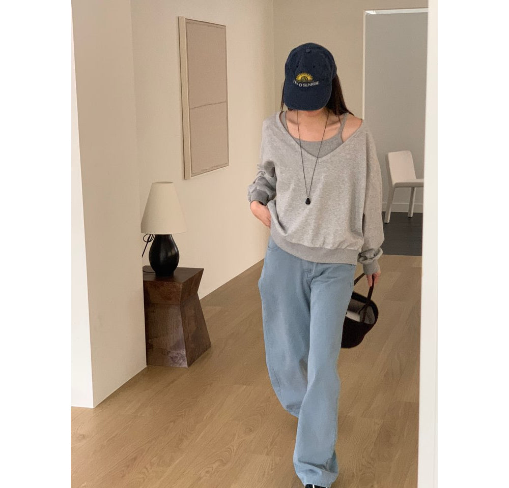Preto Sweatshirt Set-4col