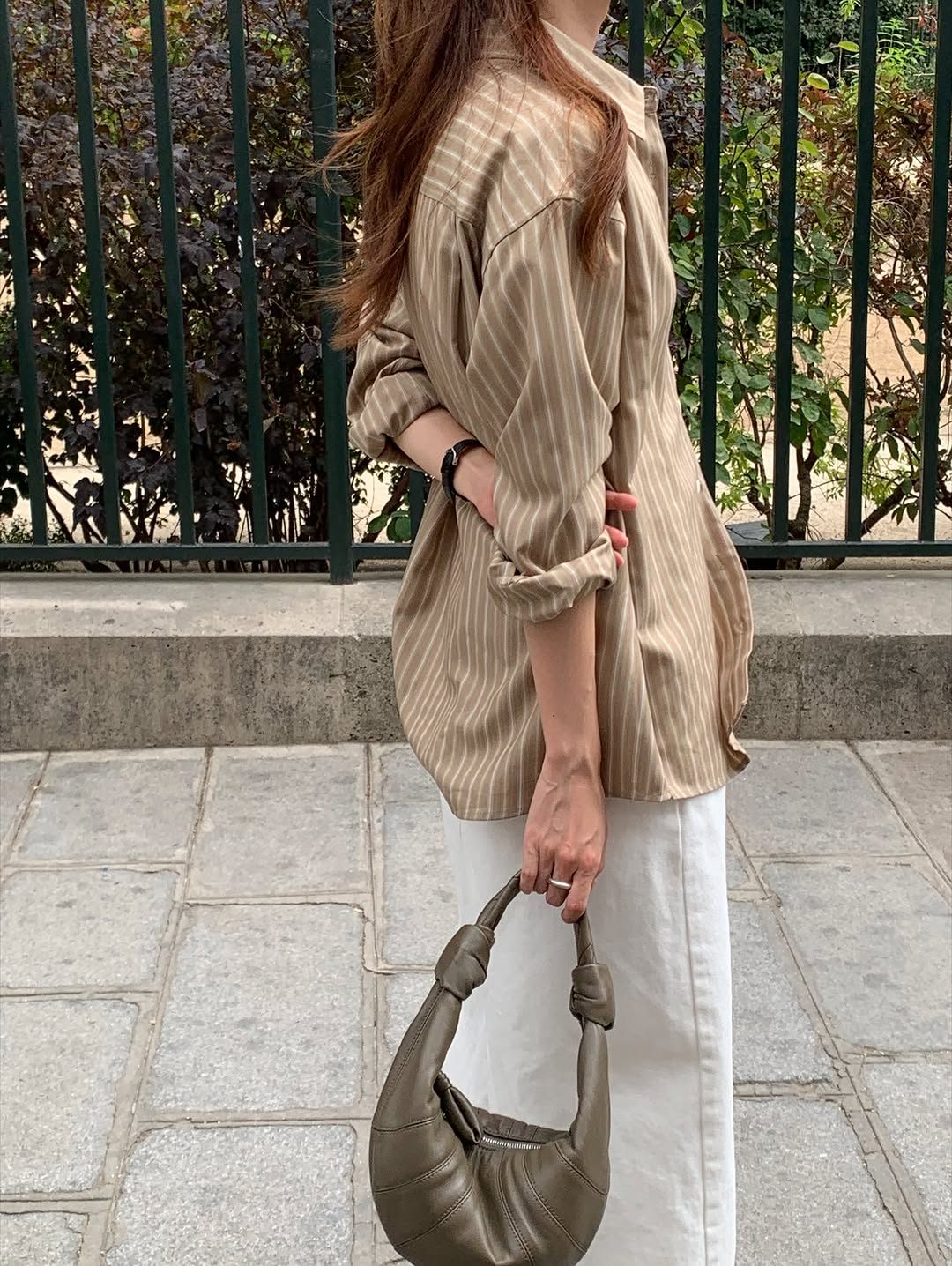 Soren tencel stripe shirt