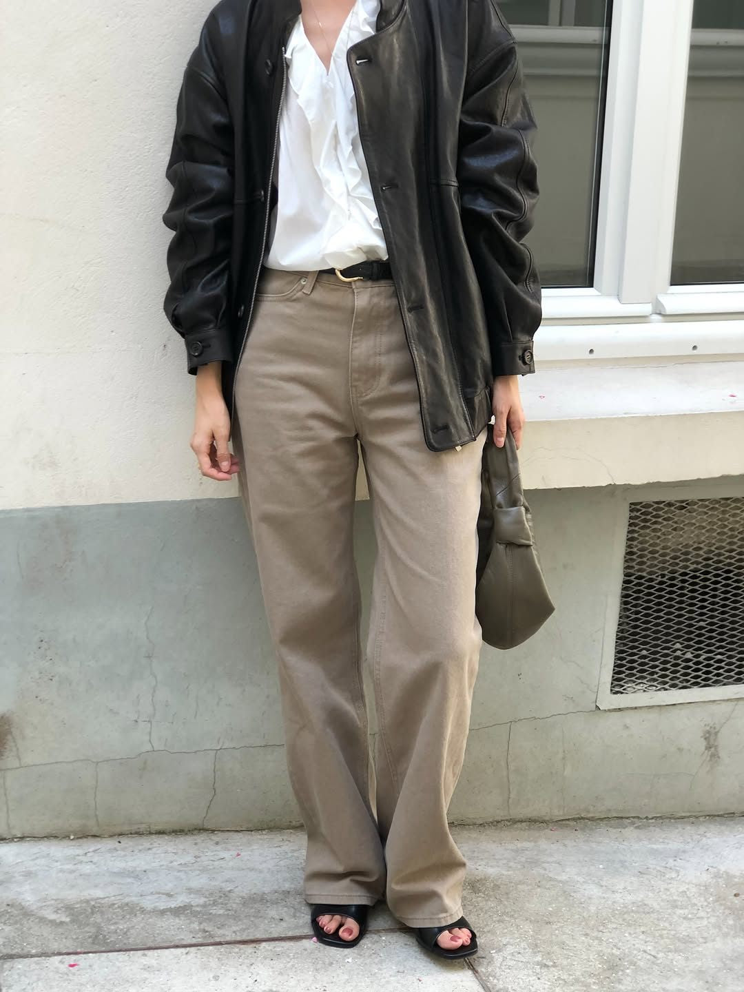 Marais vintage washing cotton pants-3col