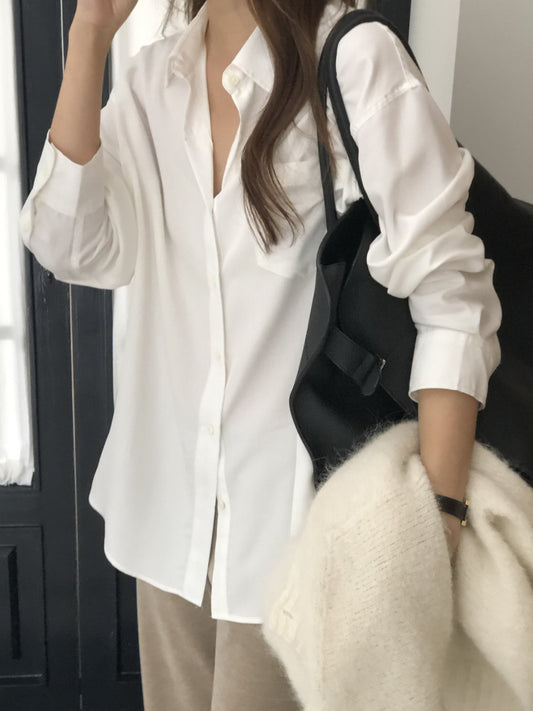 Lumiere napping tencel shirt-4col