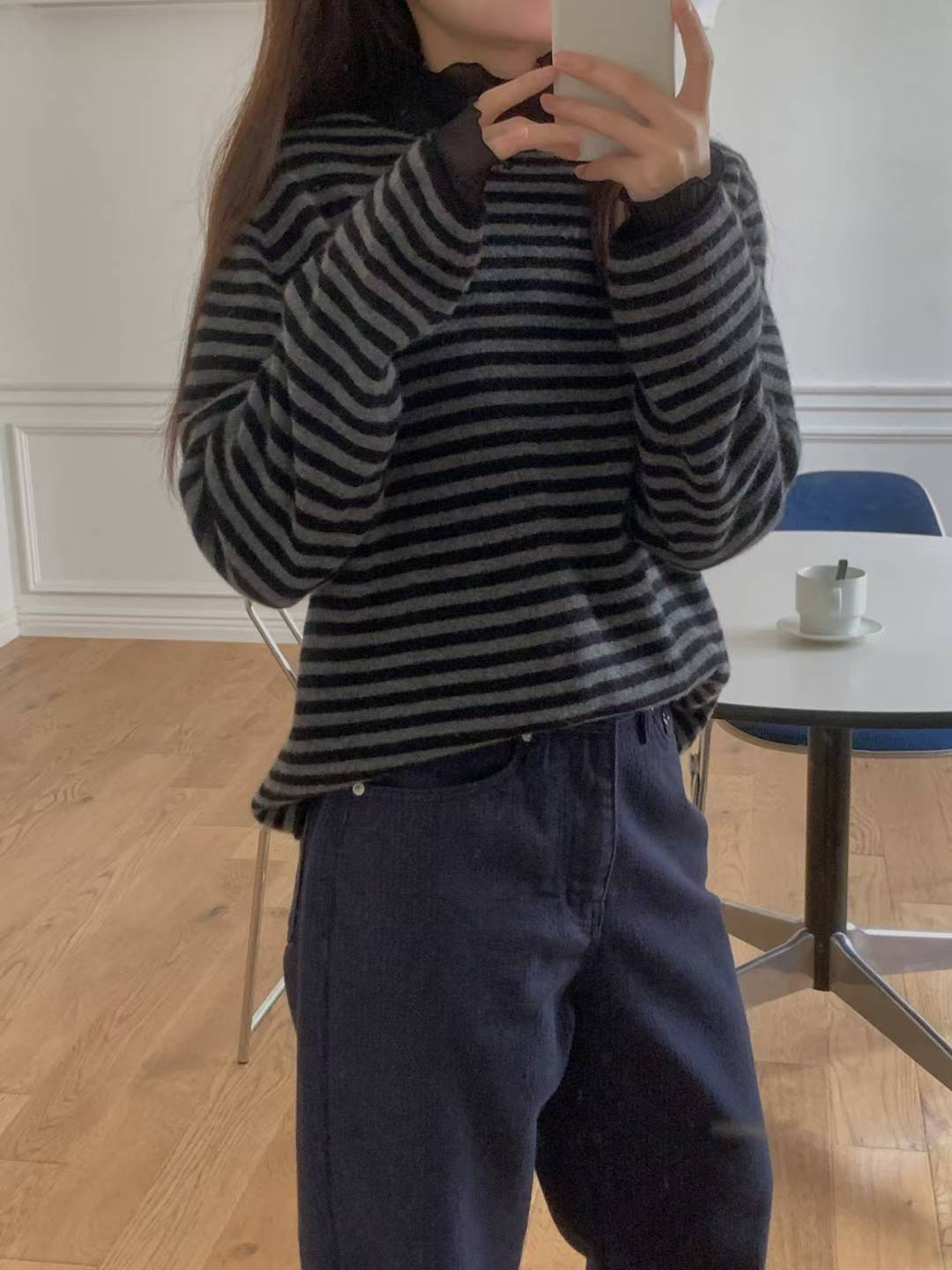 cash boat neck s.t knit-3col