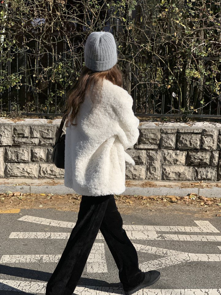 Nordic angora beanie-2col