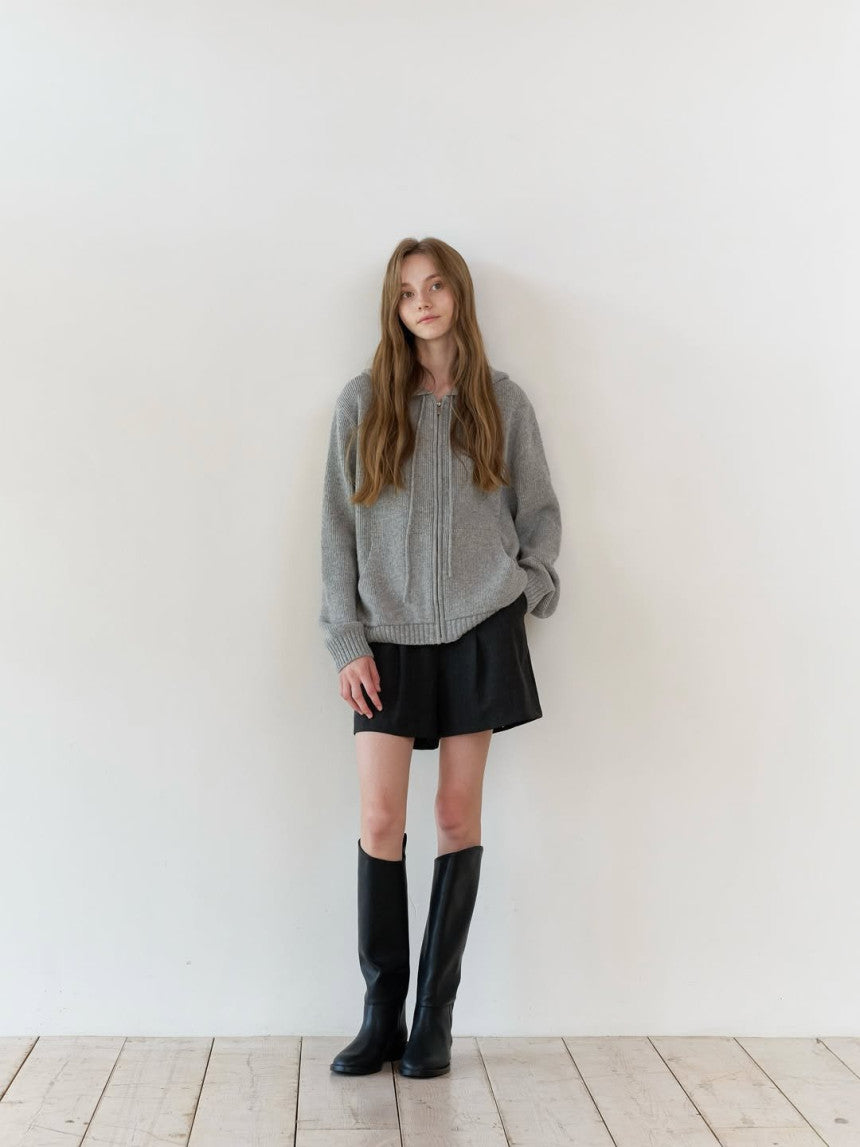 Chappelle hoodie zip up cardigan-3col